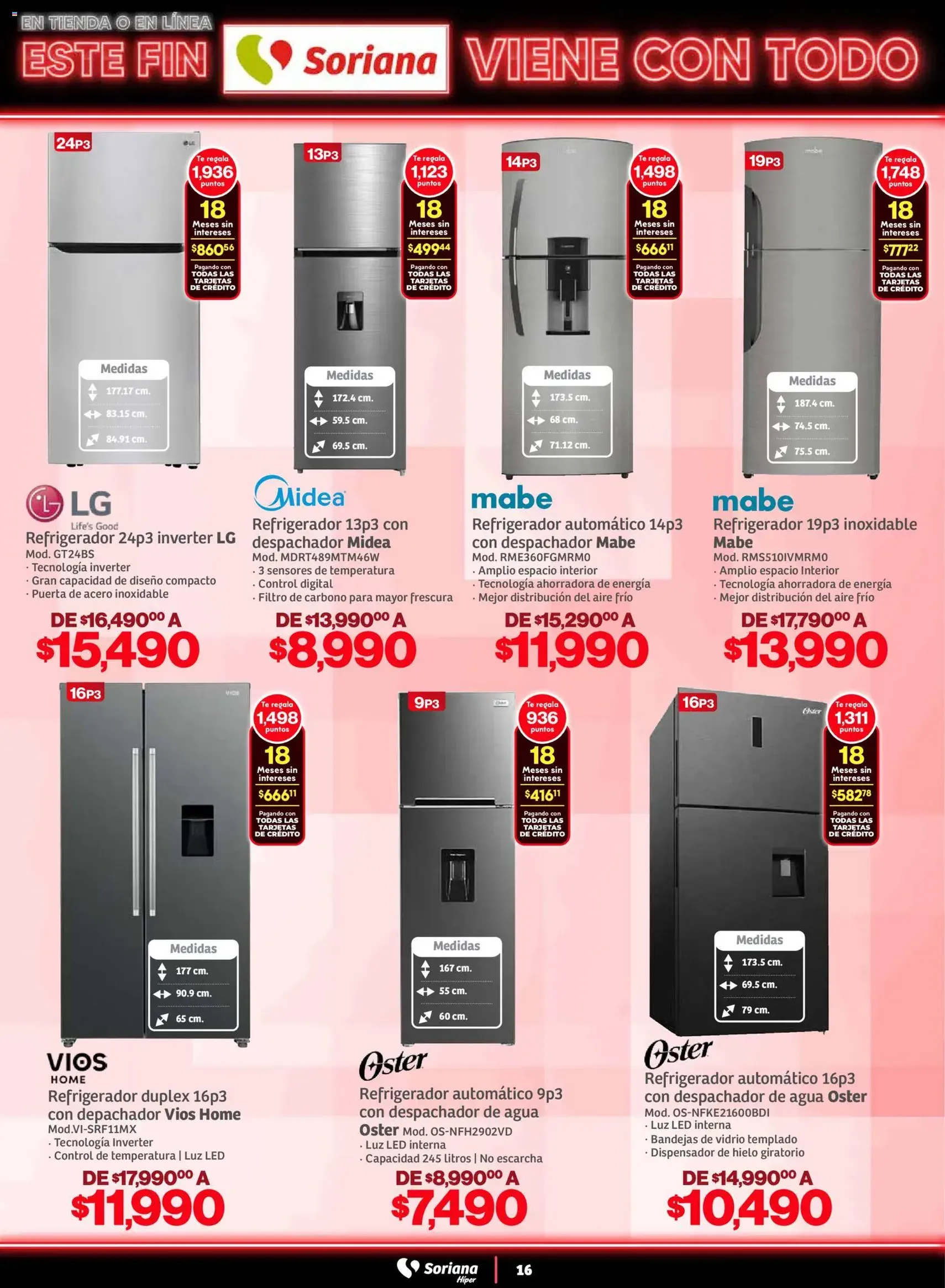 Soriana - Este fin Soriana viene con todo Híper Nacional - folleto válido desde 29/10/2025 página 16 de 35 Soriana - Este fin Soriana viene con todo Híper Nacional - folleto válido desde 29/10/2025 página 16 de 35