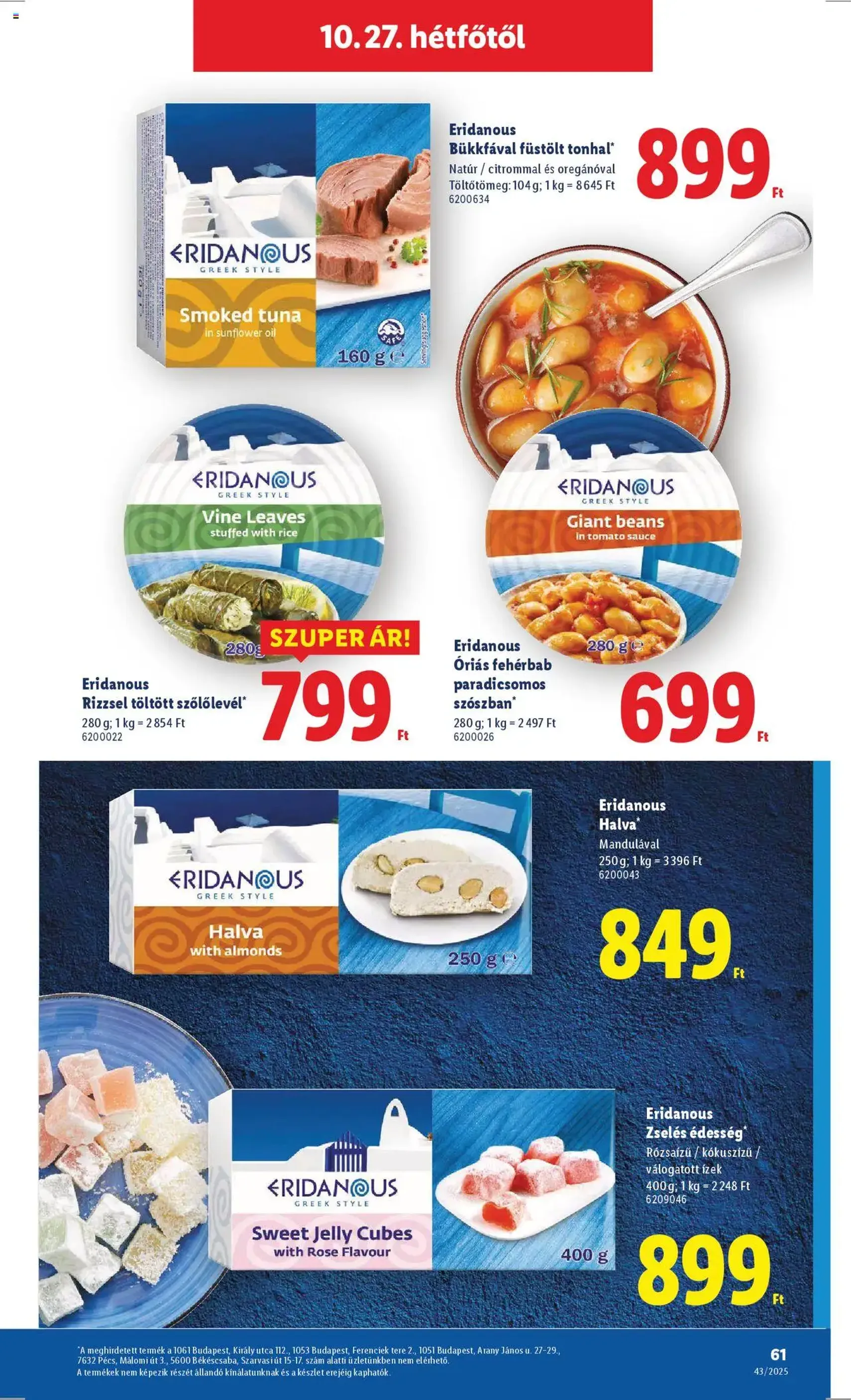 Lidl Akciós újság - 2025.10.22. érvényes szórólap 61 oldal 64 oldalból Lidl Akciós újság - 2025.10.22. érvényes szórólap 61 oldal 64 oldalból