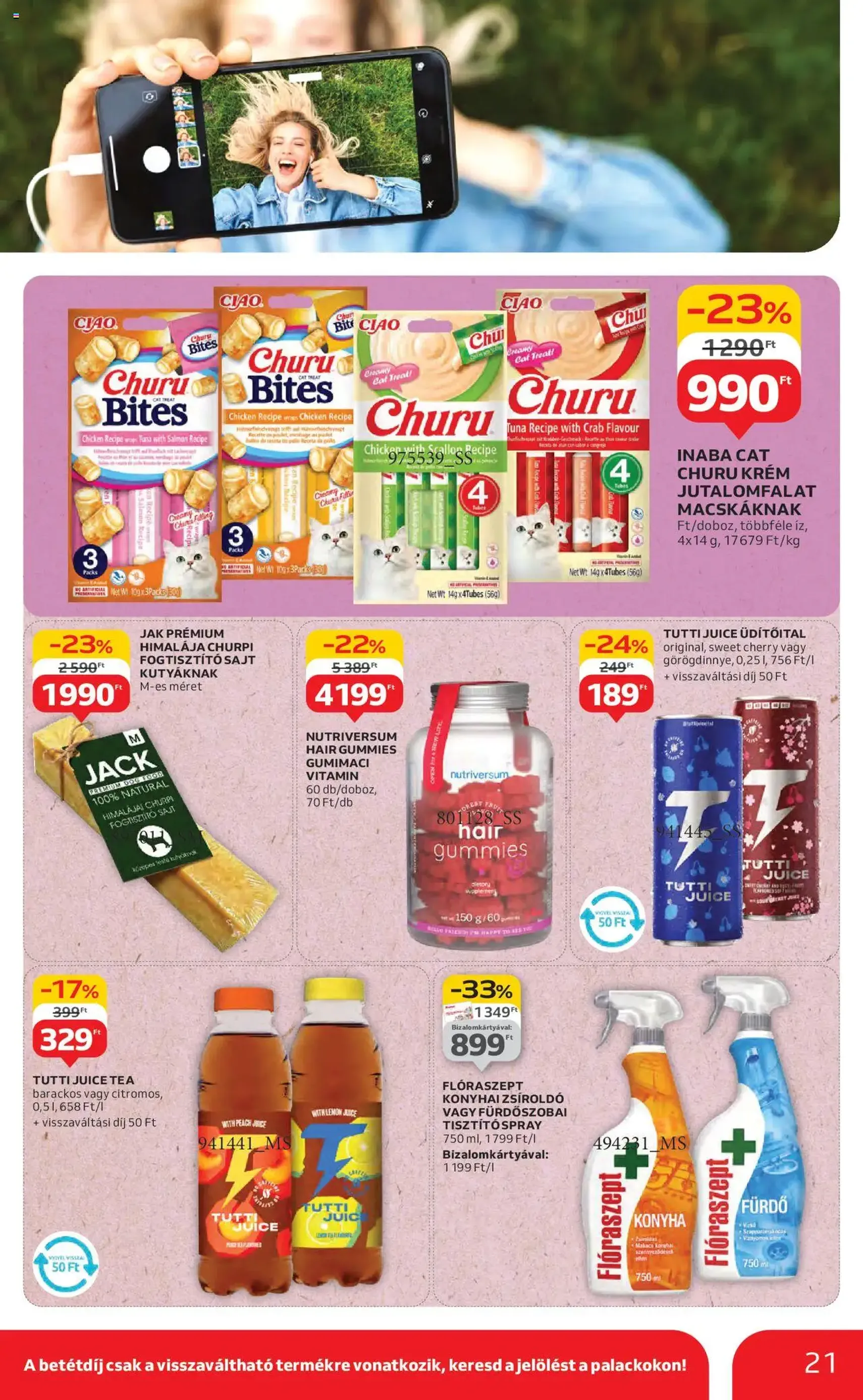 Auchan Akciós újság - 2025.07.31. érvényes szórólap 21 oldal 42 oldalból Auchan Akciós újság - 2025.07.31. érvényes szórólap 21 oldal 42 oldalból