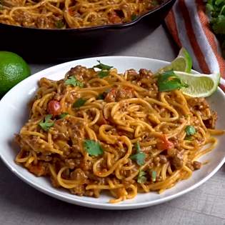 Recipe preview Easy homemade taco spaghetti recipe