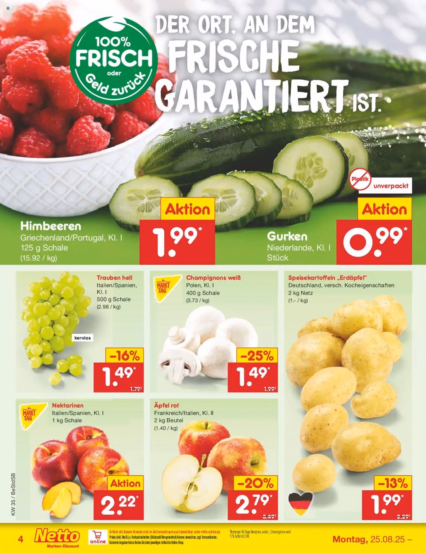 Netto Marken-Discount Prospekt - Gültiger Prospekt ab 25.08.2025, Seite 4 von insgesamt 65