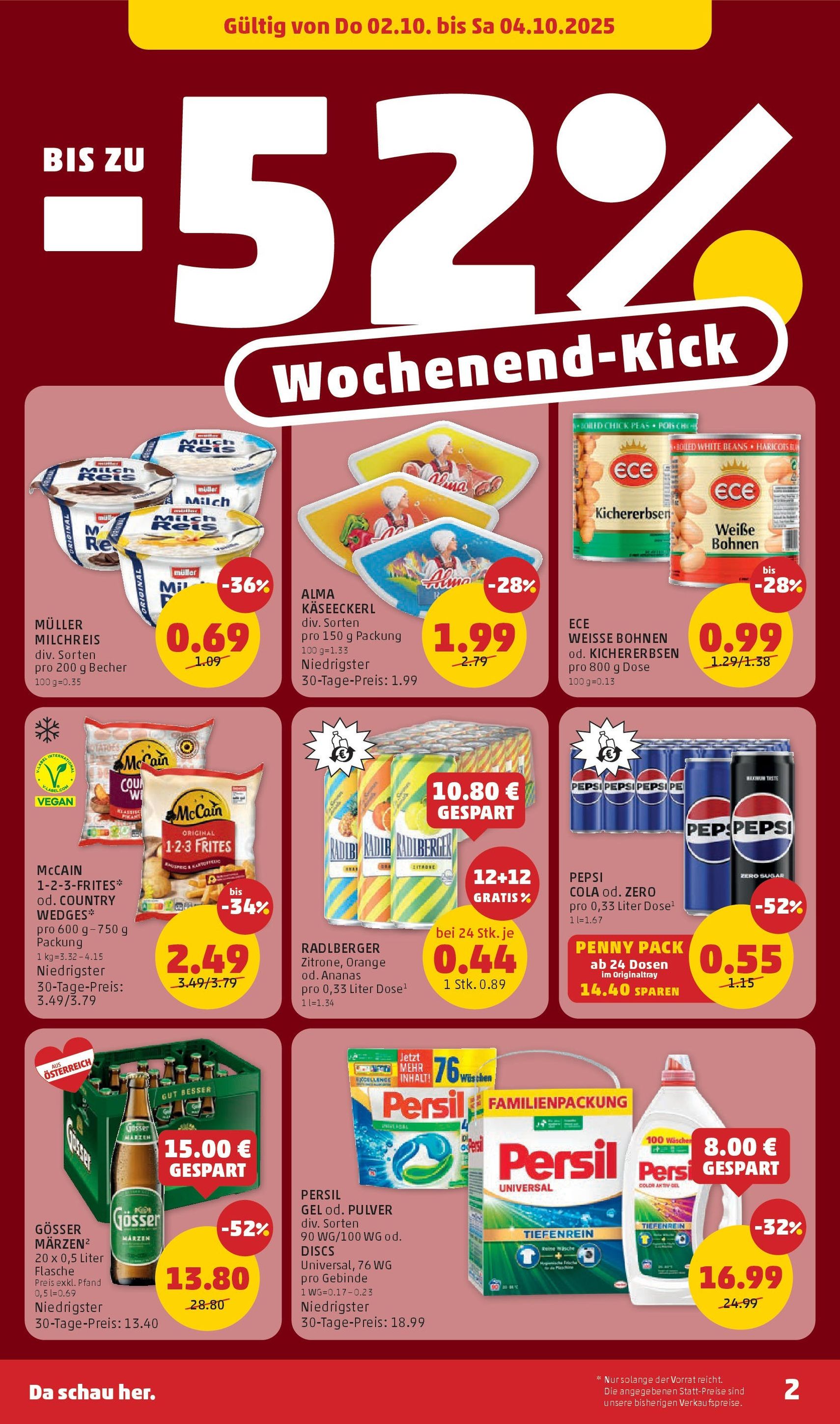 Penny Markt Flugblatt - Gültiger Prospekt ab 02.10.2025, Seite 2 von insgesamt 32 Penny Markt Flugblatt - Gültiger Prospekt ab 02.10.2025, Seite 2 von insgesamt 32
