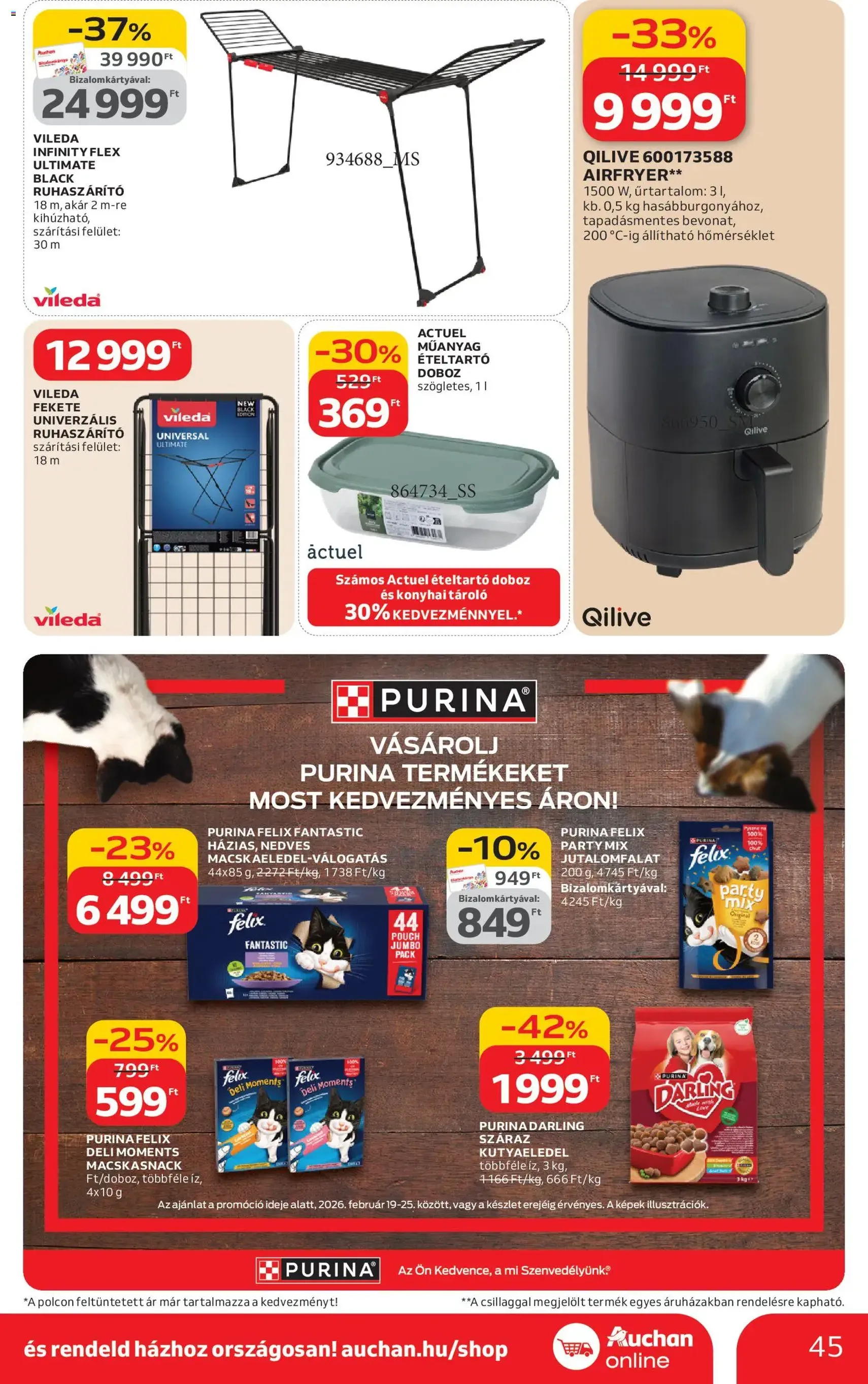 Auchan Akciós újság - 2026.02.19. érvényes szórólap 45 oldal 52 oldalból