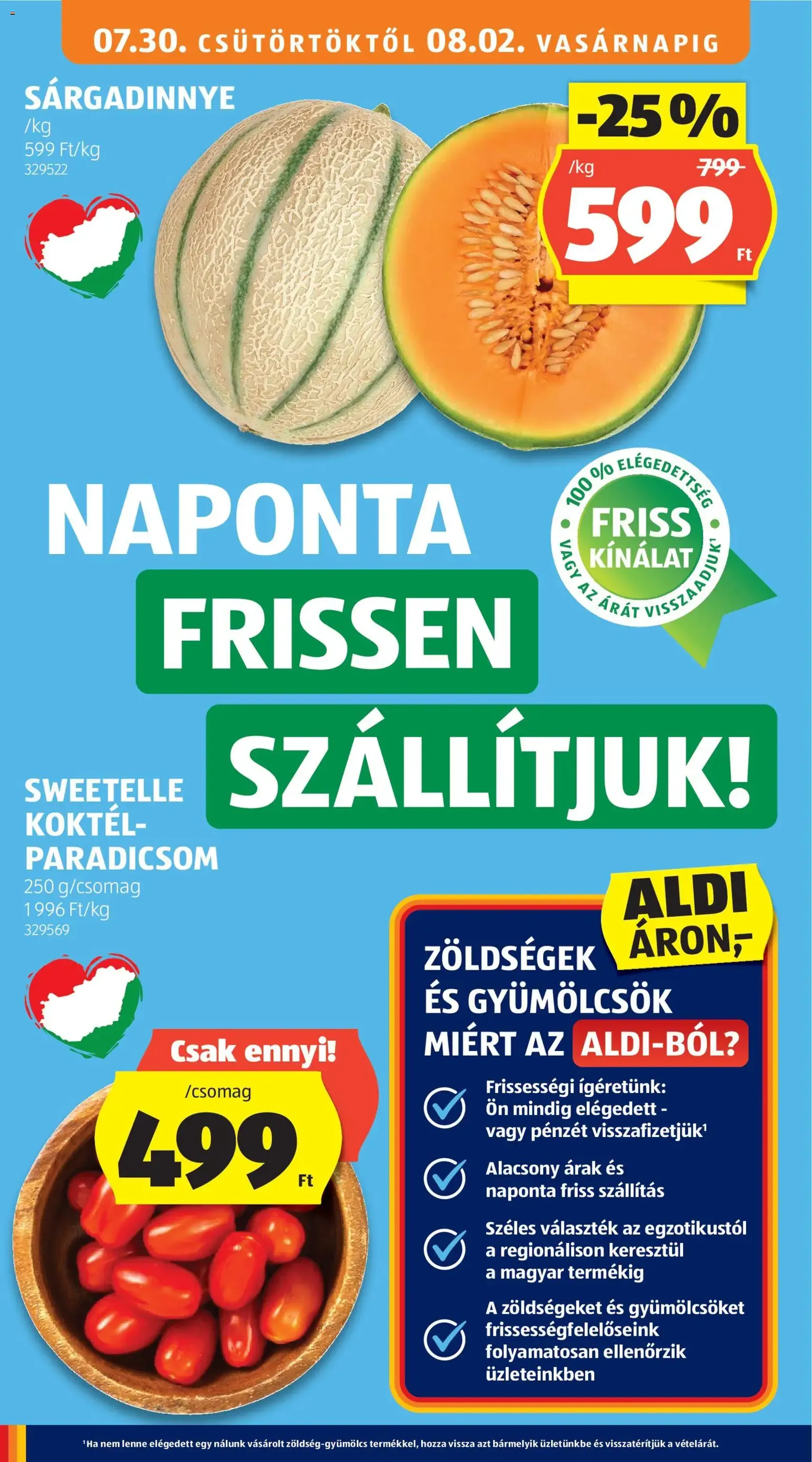 Aldi akciós újság - 2026.07.30. érvényes szórólap 16 oldal 54 oldalból