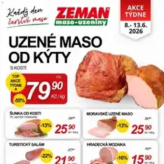 Prodejny Zeman leták - náhled letáku platný od 08.06.2026