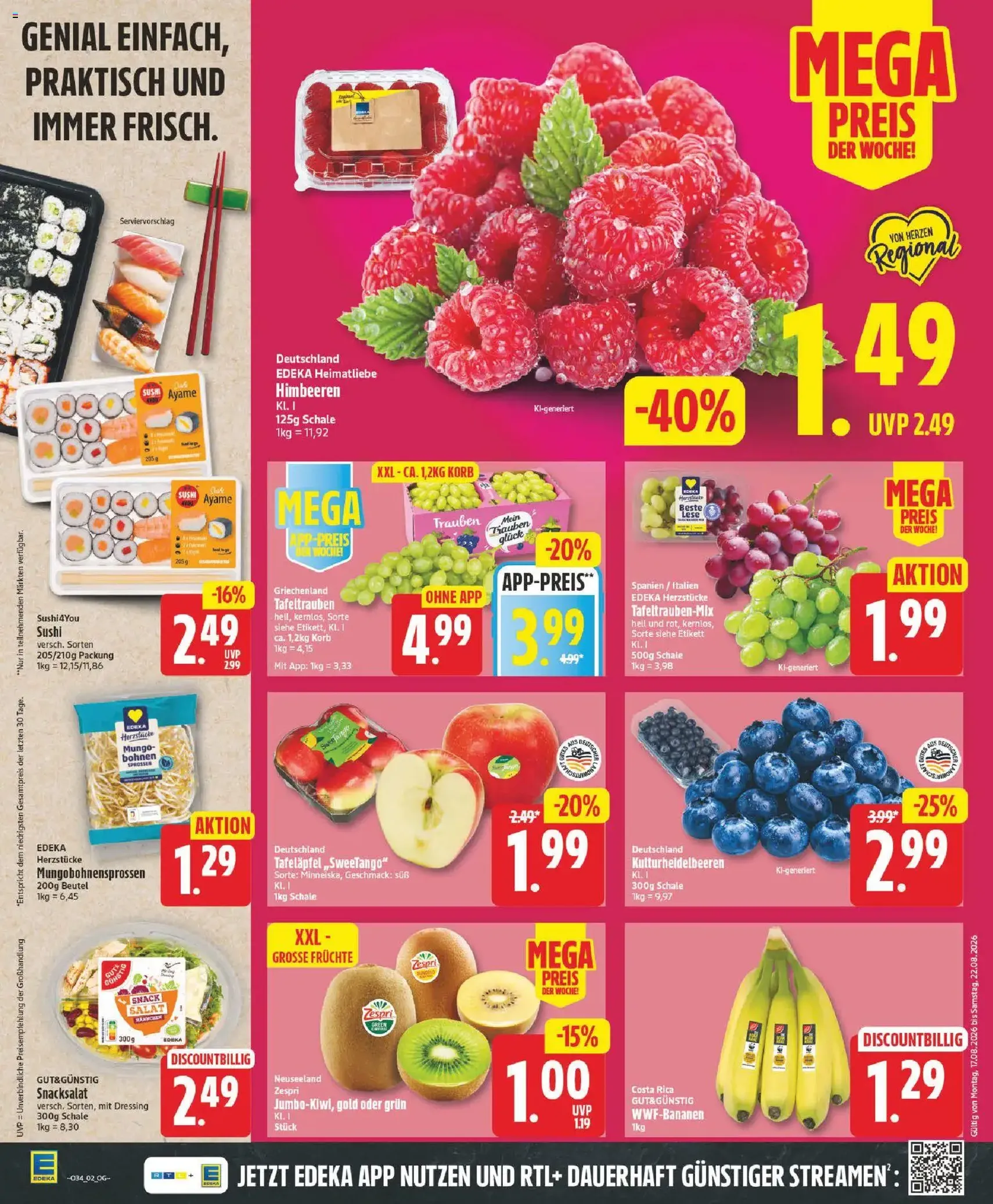 Edeka Prospekt - Gültiger Prospekt ab 17.08.2026, Seite 2 von insgesamt 28