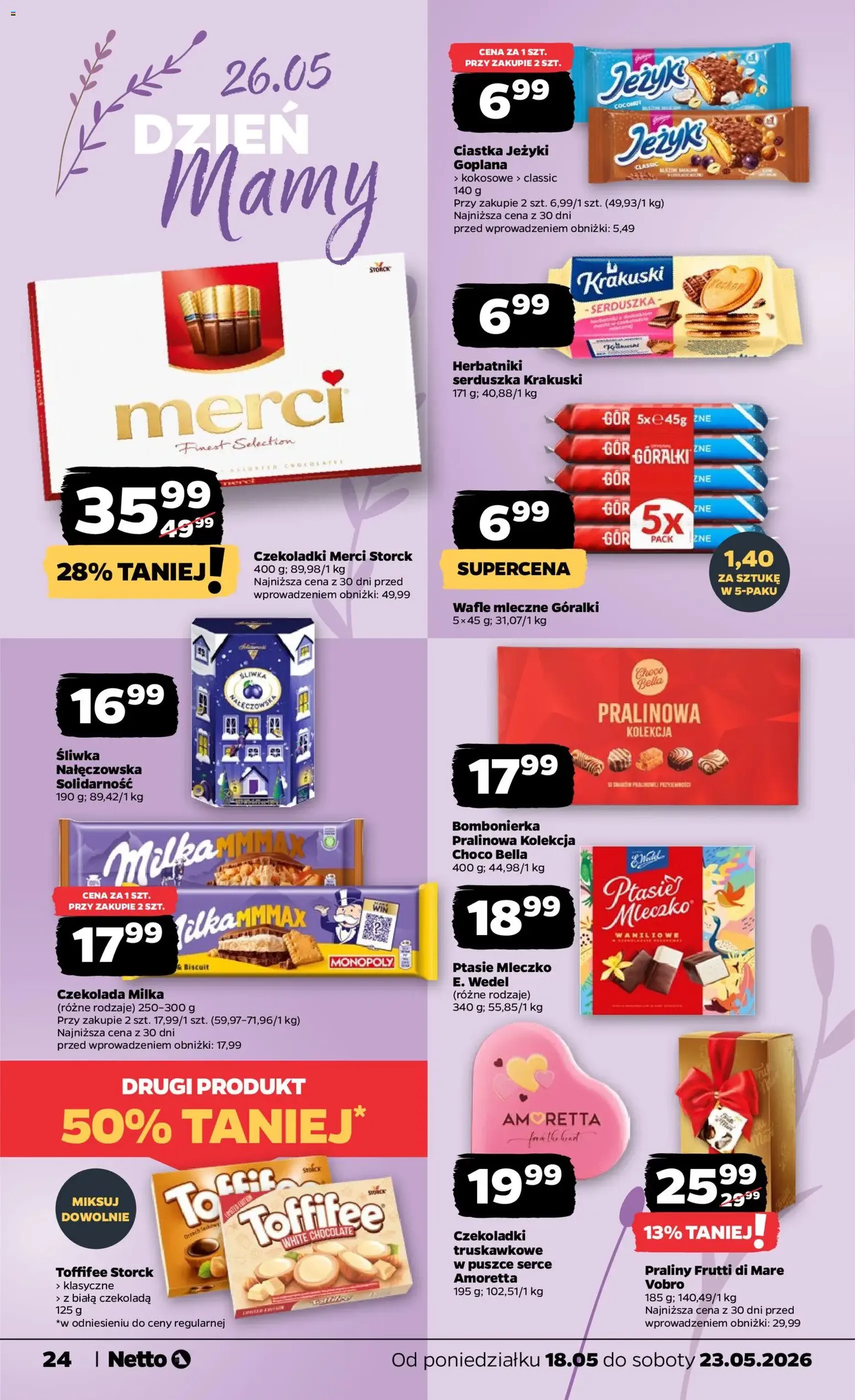 Netto gazetka od poniedziałku spożywcza - ważny gazetka od 18.05.2026 strona 24 z 38