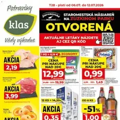 Klas leták - náhľad letáku platný od 06.07.2026