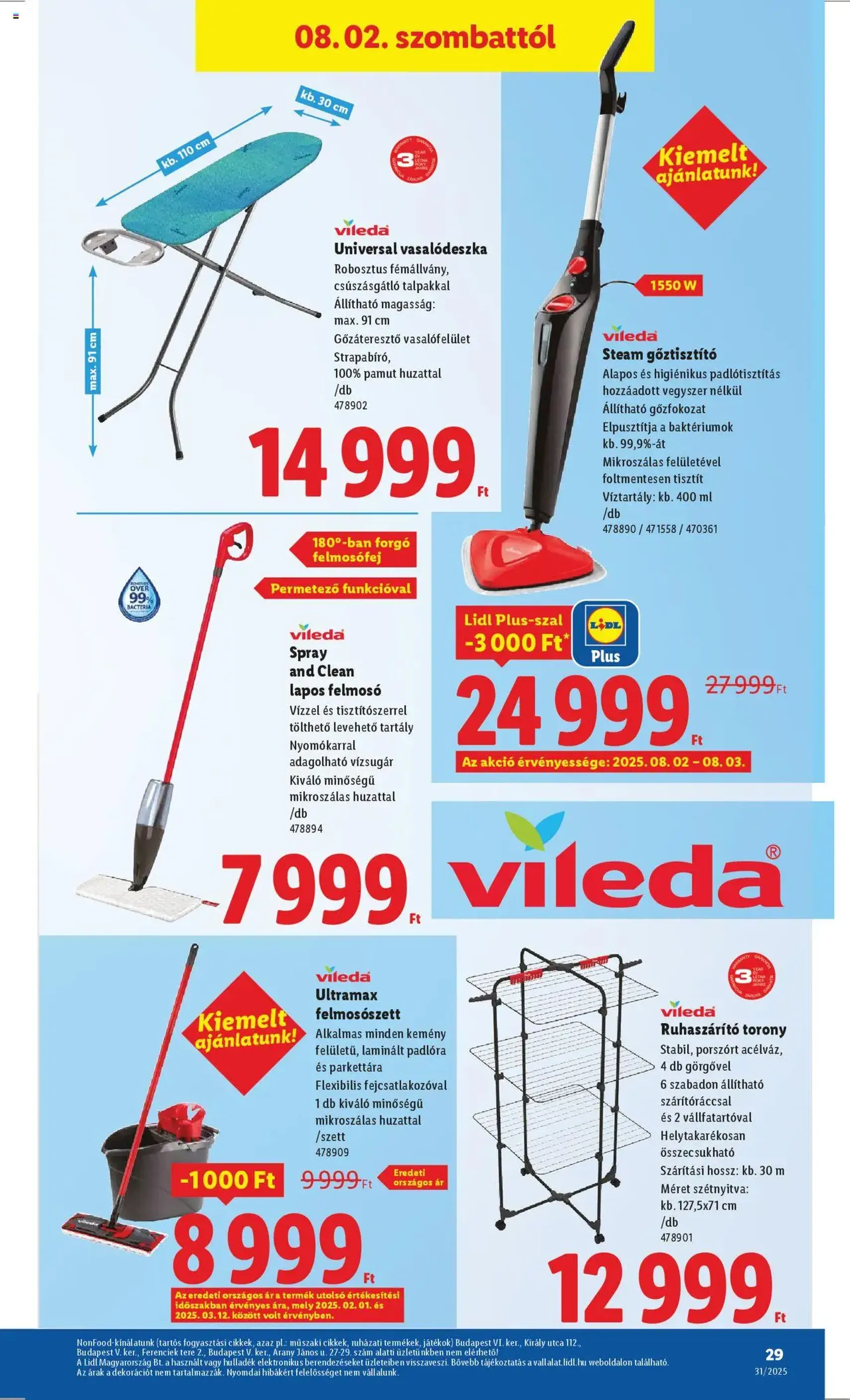 Lidl Akciós újság - 2025.07.31. érvényes szórólap 29 oldal 52 oldalból Lidl Akciós újság - 2025.07.31. érvényes szórólap 29 oldal 52 oldalból