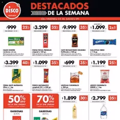 Vista previa del folleto Disco - Destacados - Ofertas I Nacional válido desde 03/10/2025