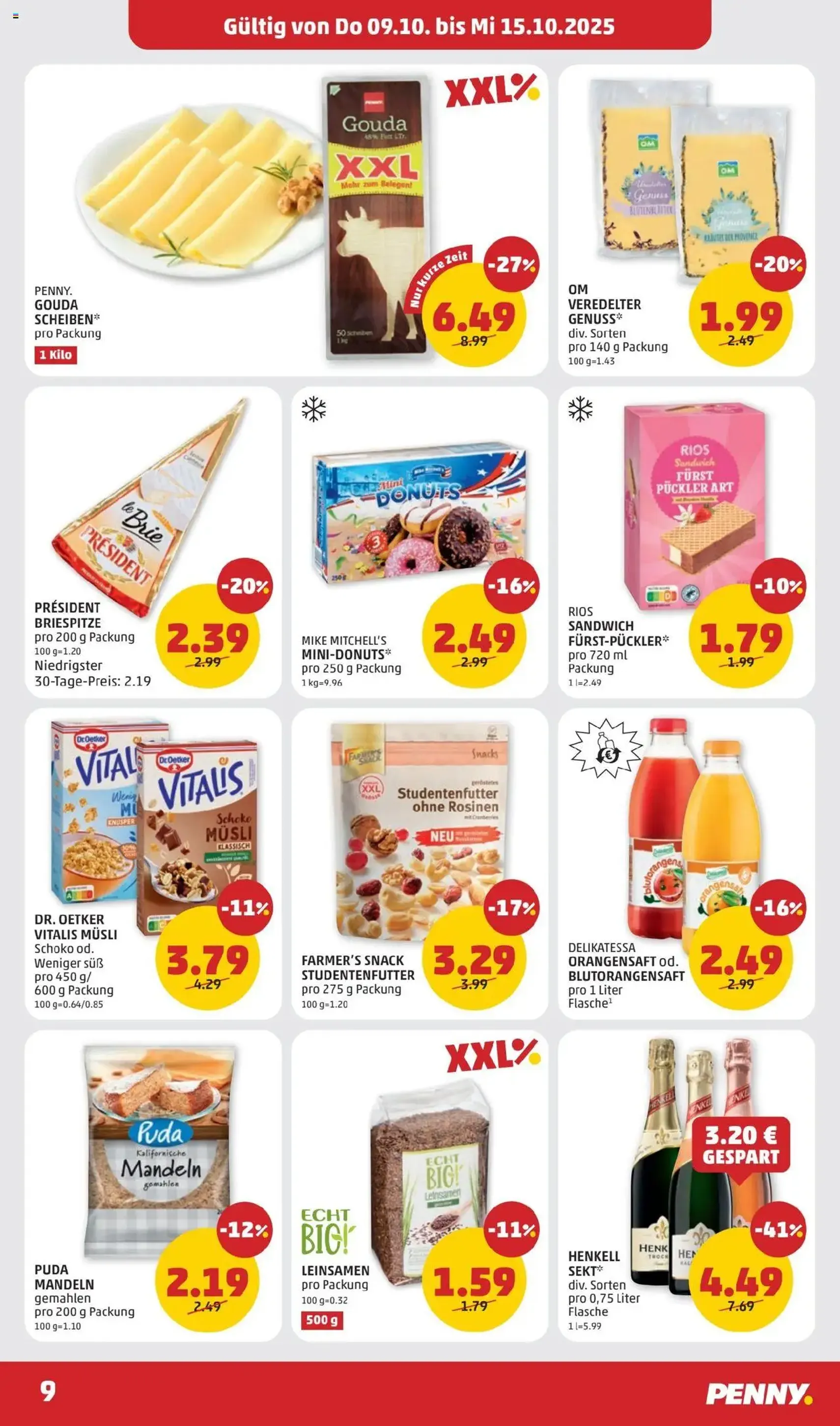 Penny Markt Flugblatt - Gültiger Prospekt ab 09.10.2025, Seite 9 von insgesamt 32