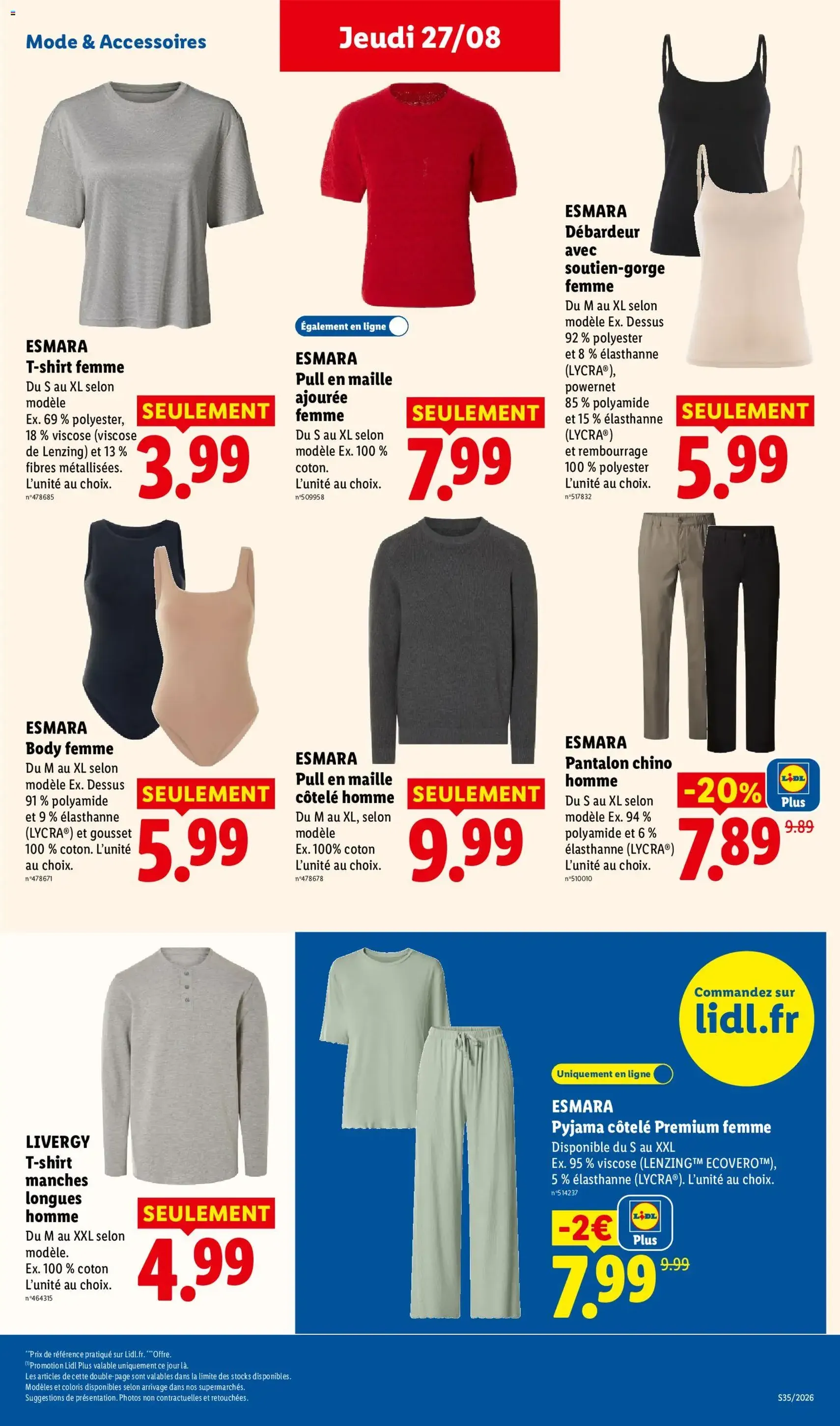 LIDL catalogue - brochure valable à partir du 27/08/2026, page 43 sur 61