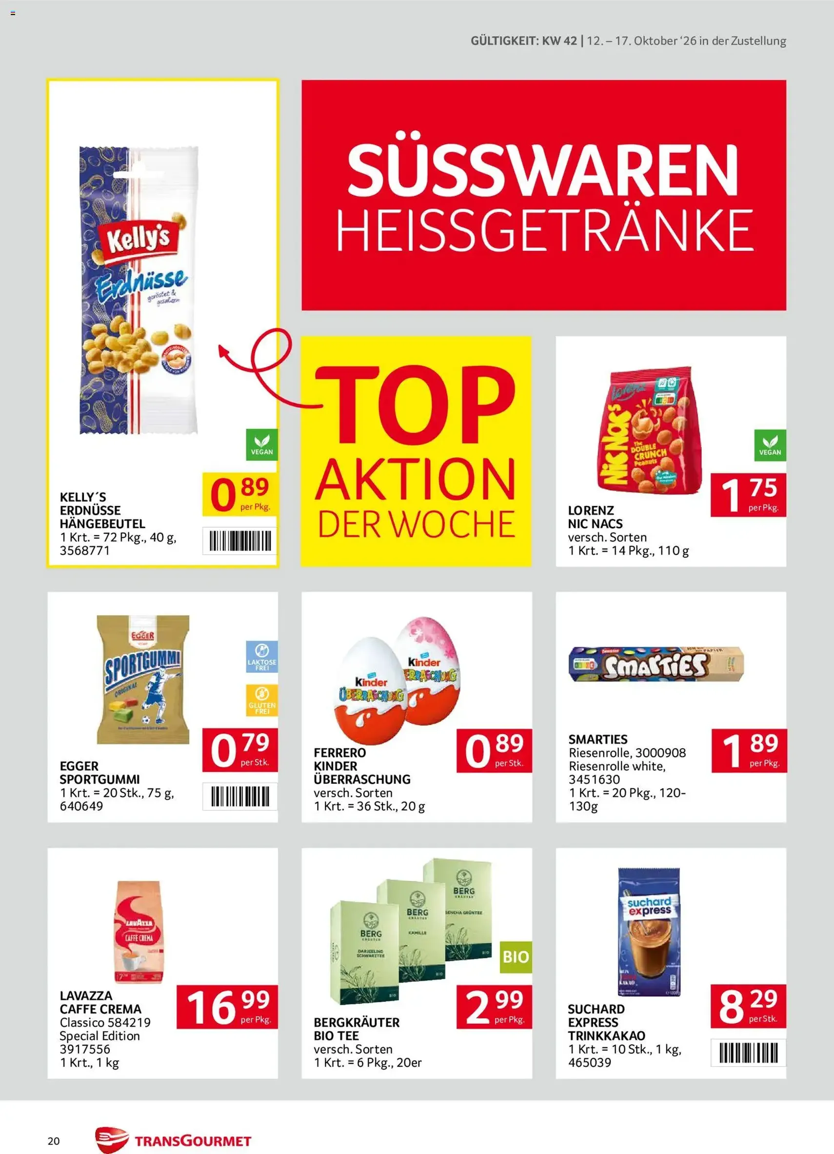 Transgourmet Flugblatt - Gültiger Prospekt ab 11.10.2026, Seite 20 von insgesamt 32