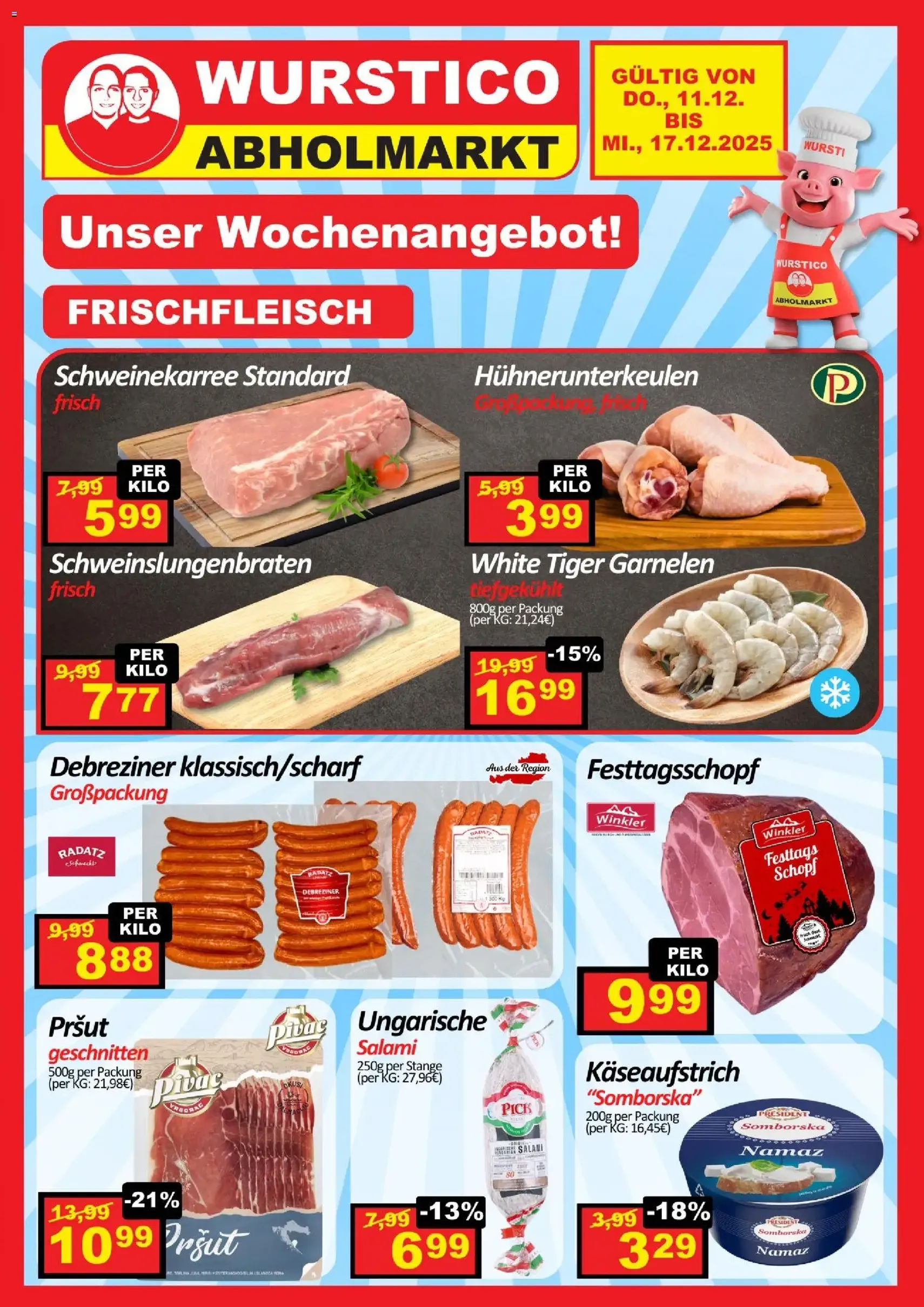 Wurstico Abholmarkt Flugblatt - Gültiger Prospekt ab 18.12.2025, Seite 4 von insgesamt 7