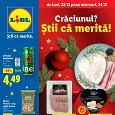 Catalog Lidl - previzualizare cataloage valabilă începând cu 22.12.2025