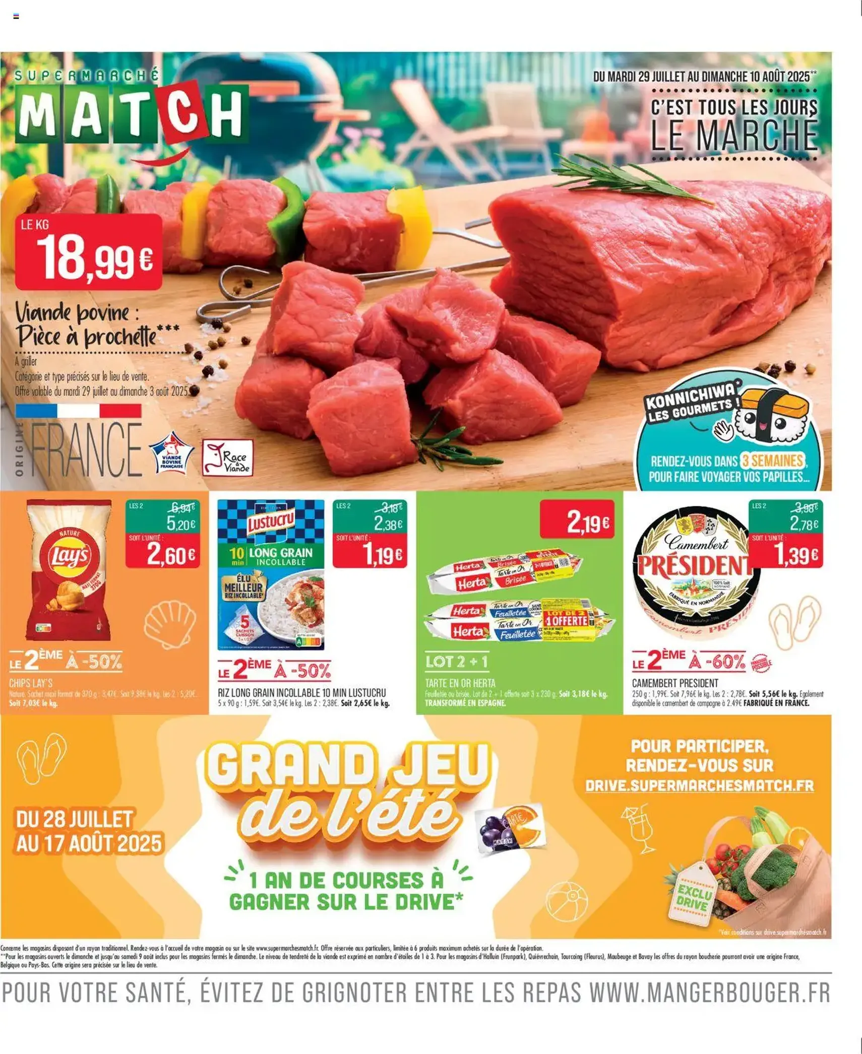 Match Supermarché catalogue - brochure valable à partir du 29/07/2025, page 1 sur 22 Match Supermarché catalogue - brochure valable à partir du 29/07/2025, page 1 sur 22