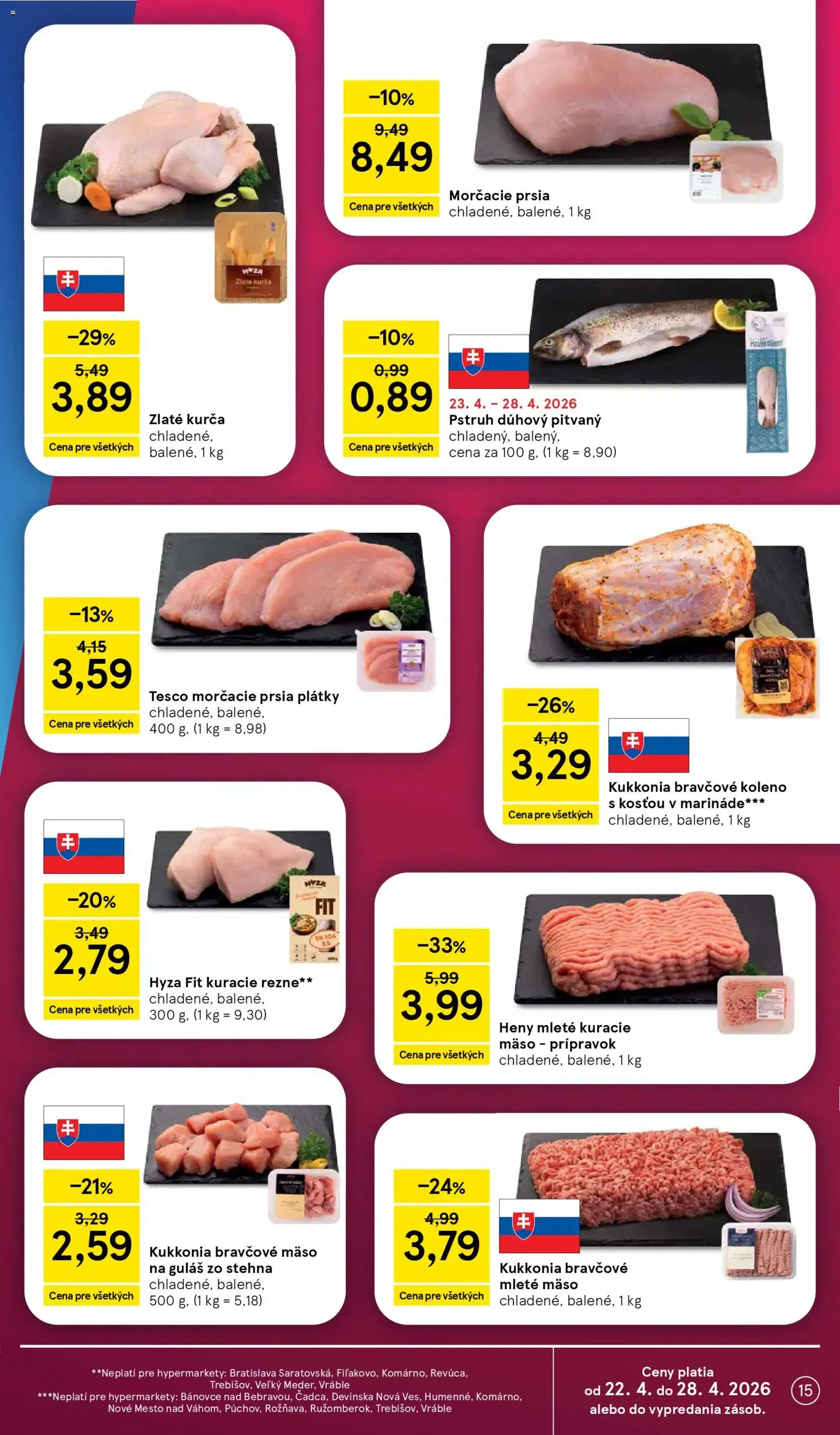 Tesco Hypermarket - leták - platný leták od 22.04.2026 strana 15 z 45