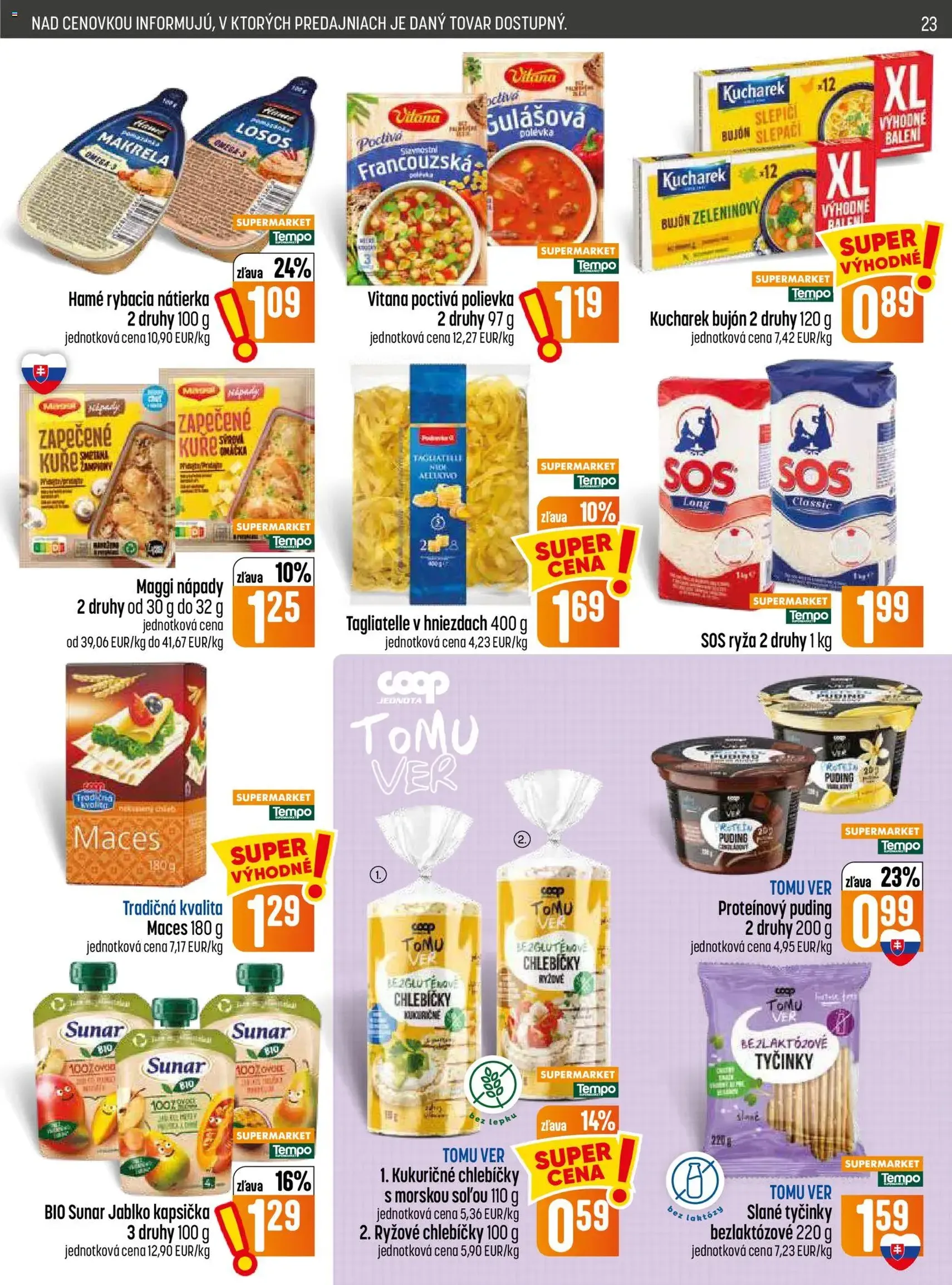 COOP Jednota leták - platný leták od 26.08.2026 strana 23 z 32