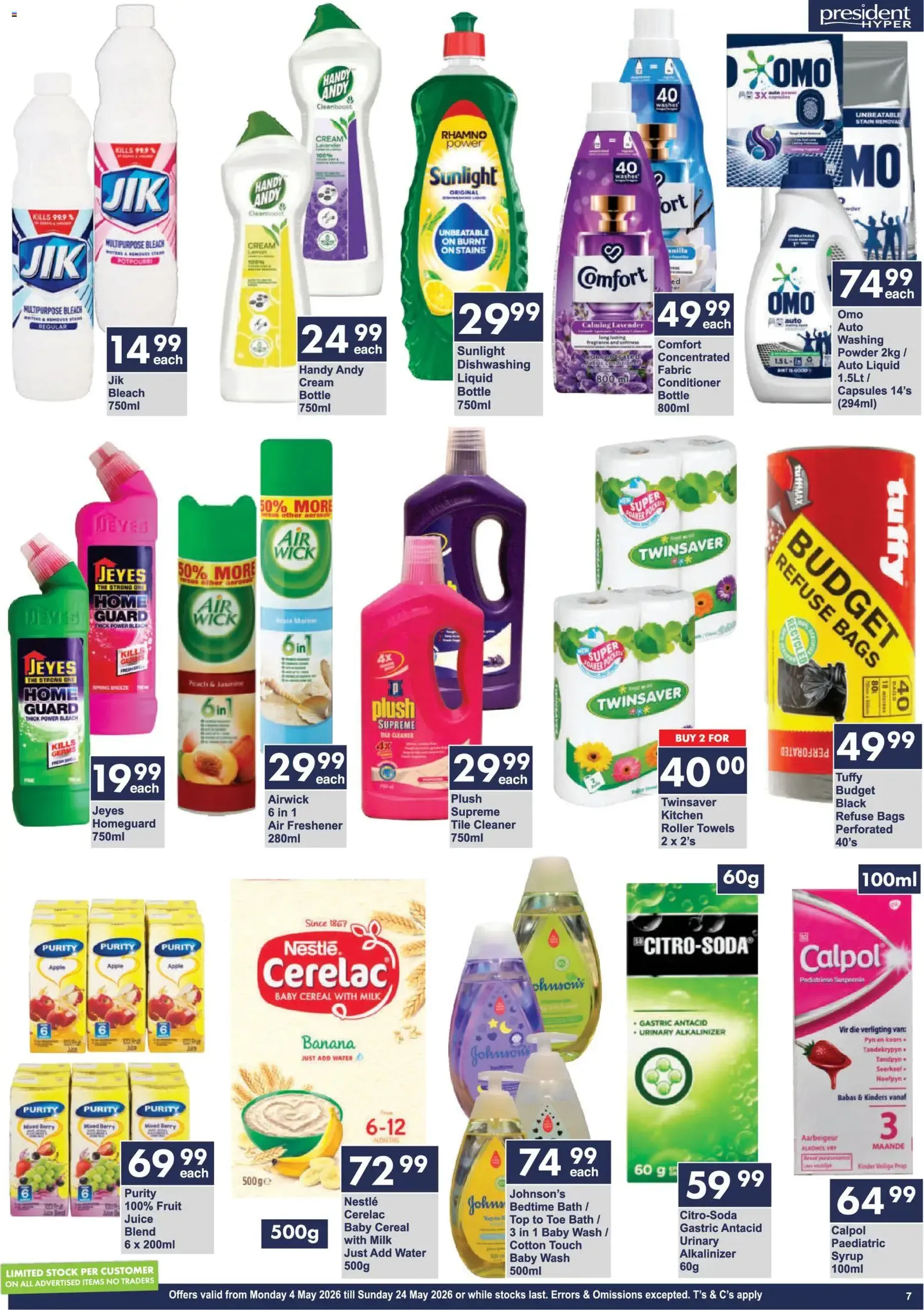 President Hyper Specials - valid flyer from 04/05/2026, page 8 of 8