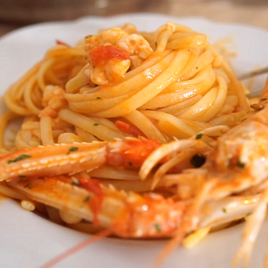 Anteprima ricetta Linguine agli scampi