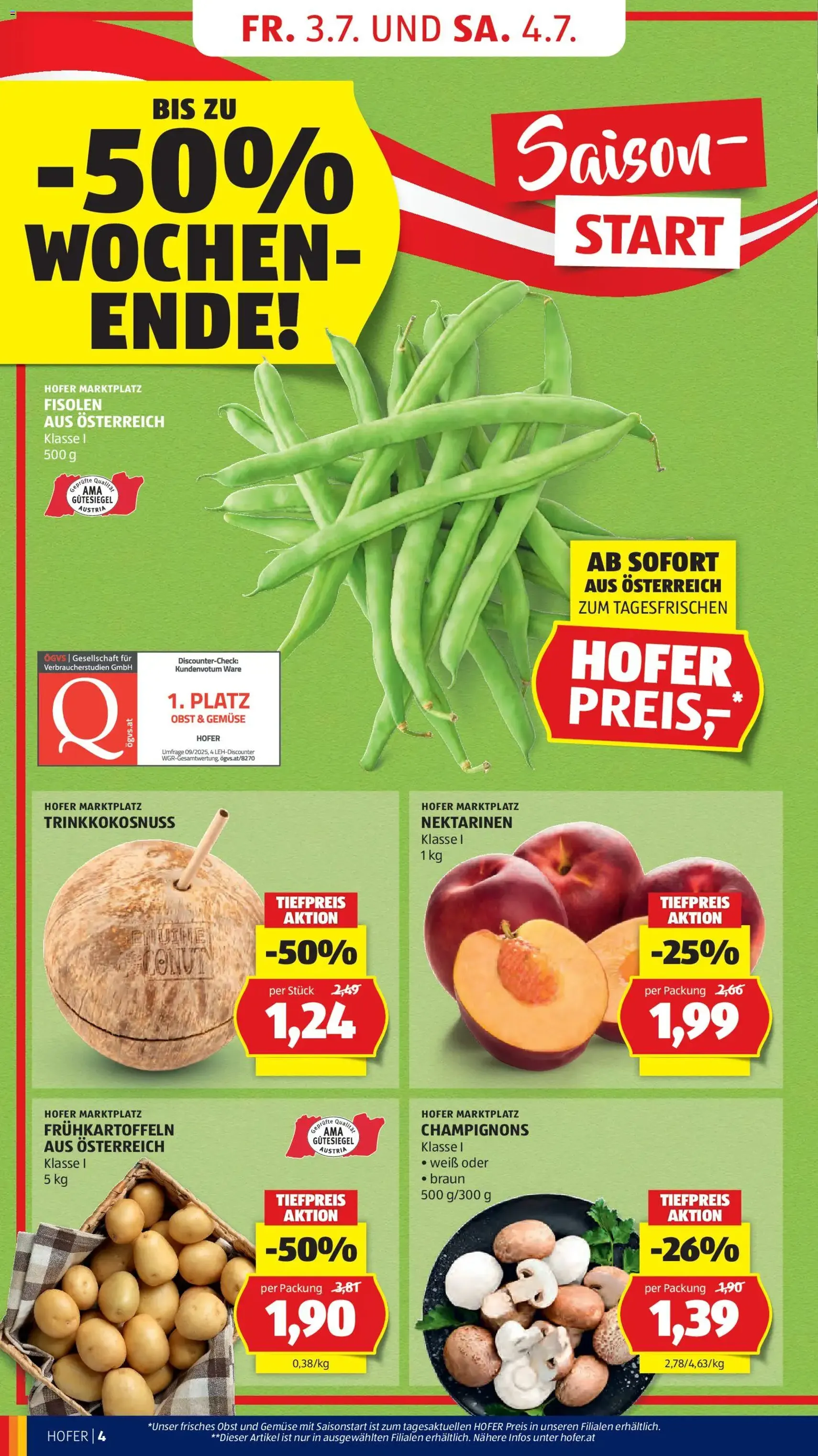 Hofer Flugblatt - Gültiger Prospekt ab 03.07.2026, Seite 8 von insgesamt 39