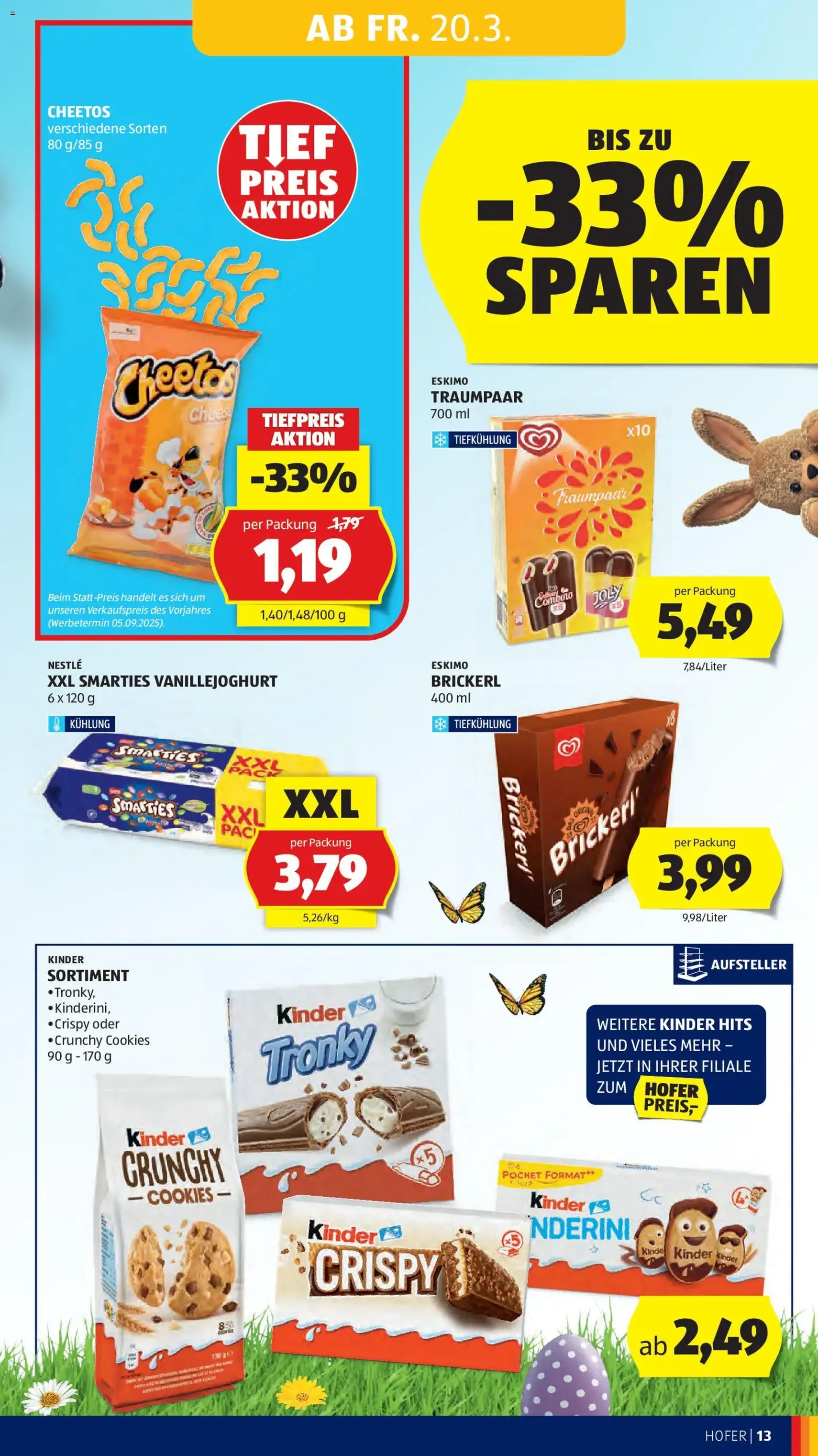 Hofer Flugblatt - Gültiger Prospekt ab 23.03.2026, Seite 17 von insgesamt 49