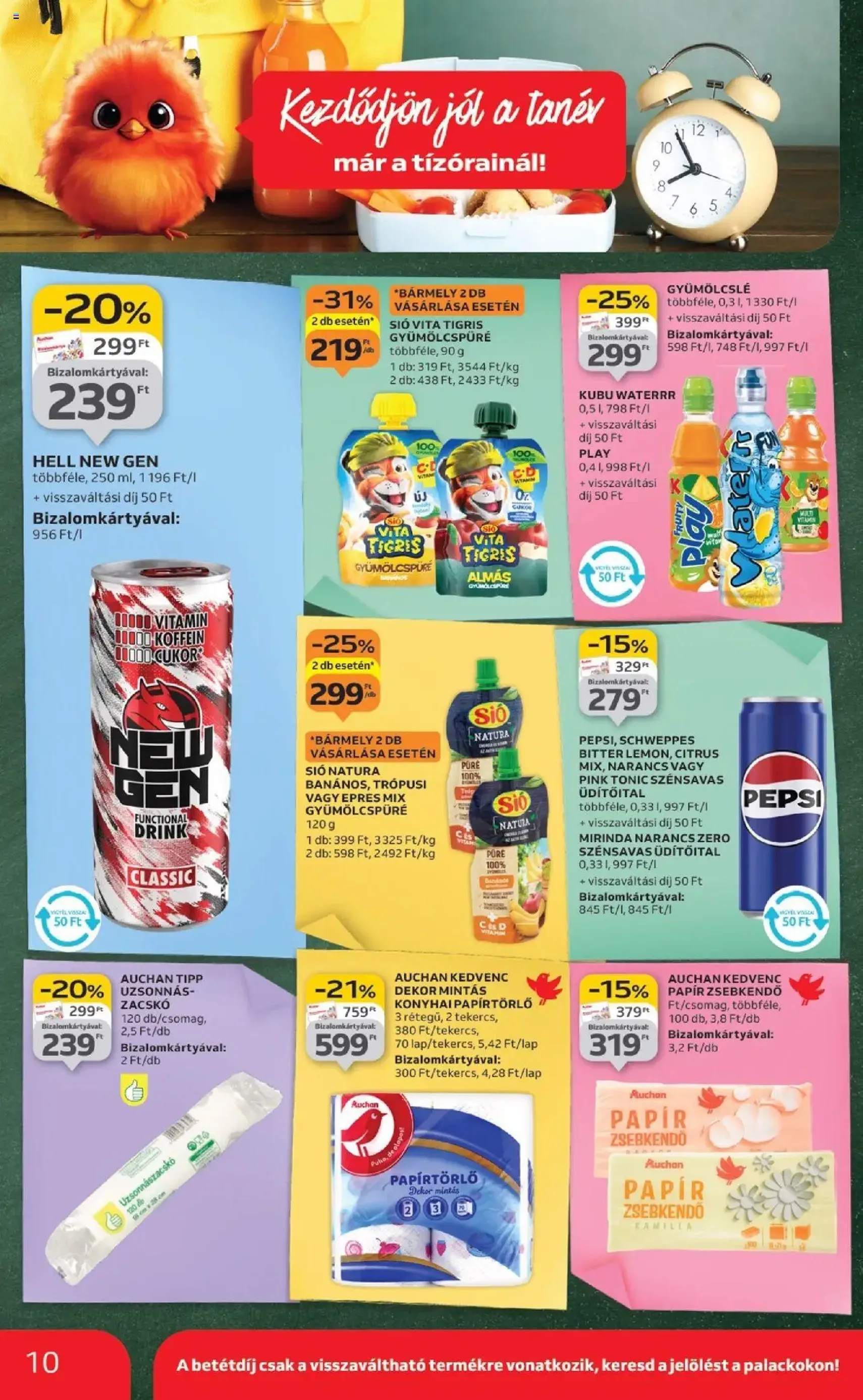 Auchan Akciós újság - 2025.09.04. érvényes szórólap 10 oldal 52 oldalból Auchan Akciós újság - 2025.09.04. érvényes szórólap 10 oldal 52 oldalból