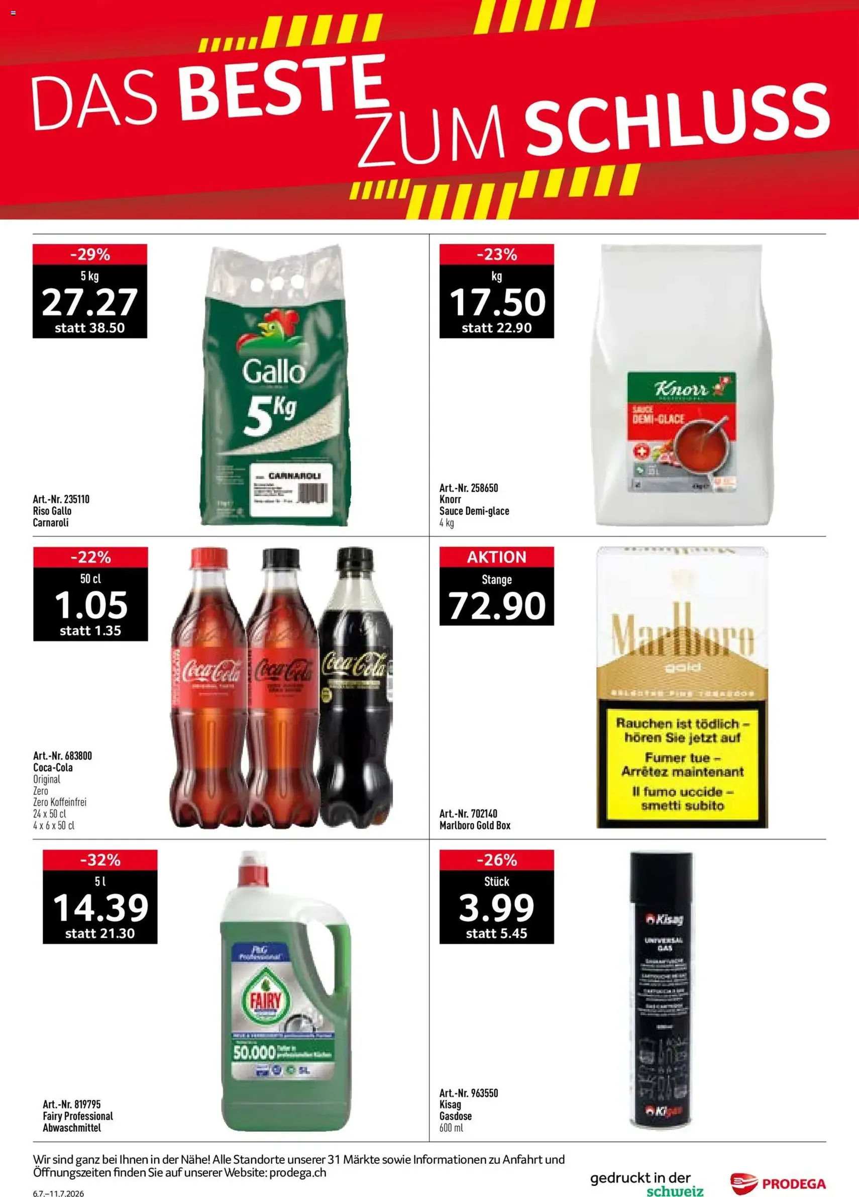 Prodega aktionen - Gültiger Prospekt ab 06.07.2026, Seite 40 von insgesamt 40