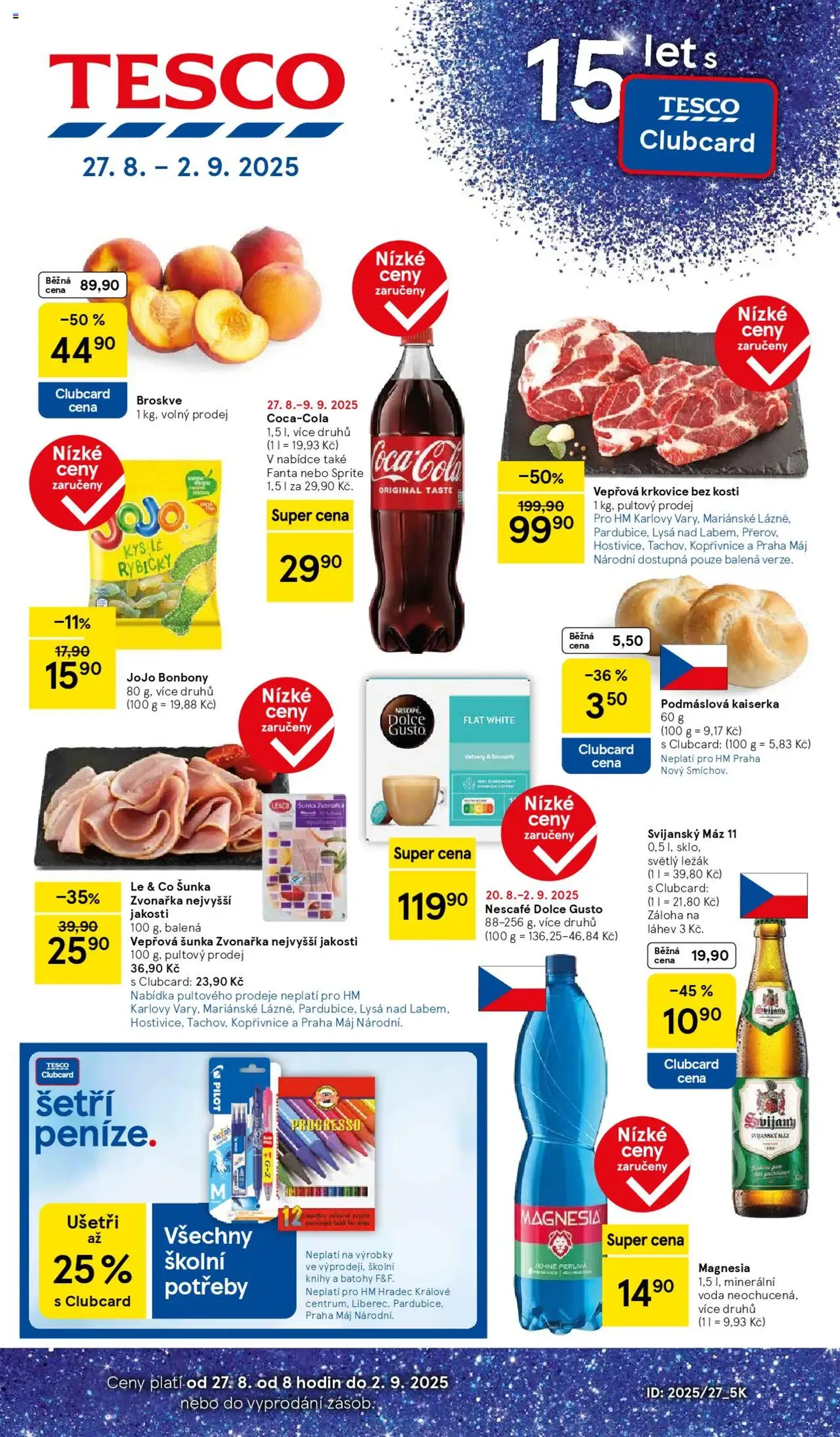 Tesco leták - Hypermarket - platný leták od 27.08.2025 strana 1 z 29