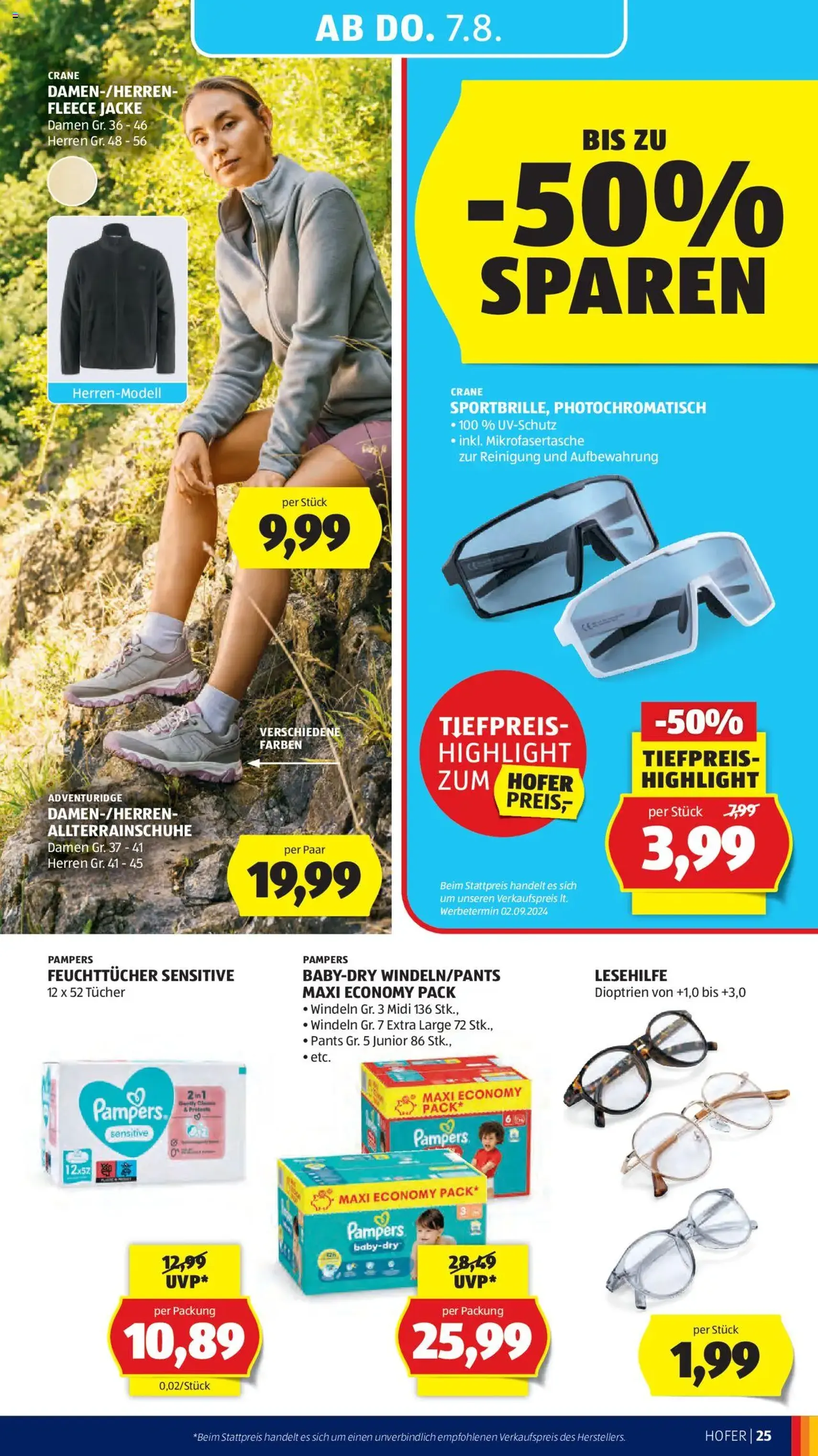 Hofer Flugblatt - Gültiger Prospekt ab 01.08.2025, Seite 29 von insgesamt 41 Hofer Flugblatt - Gültiger Prospekt ab 01.08.2025, Seite 29 von insgesamt 41