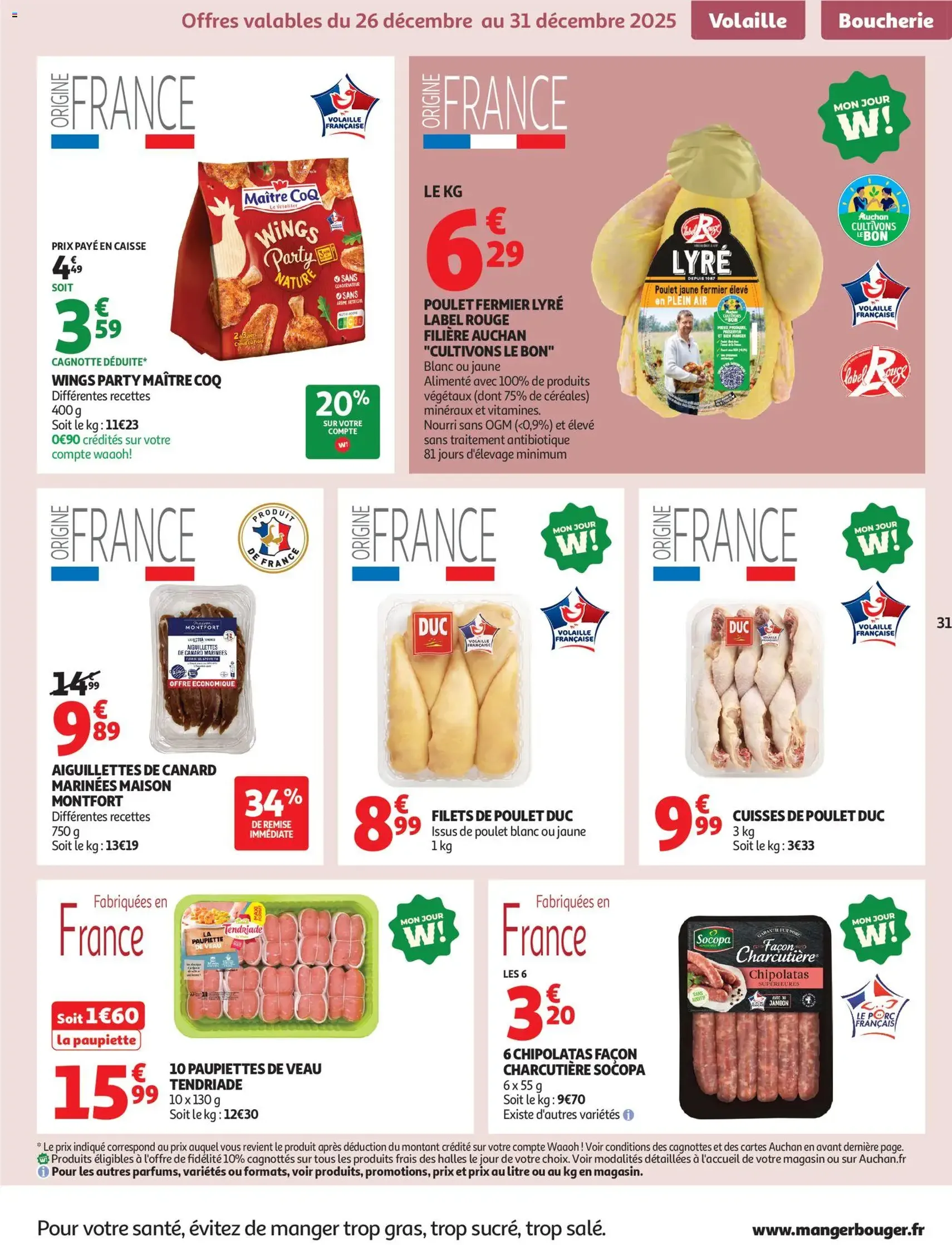 Auchan prospectus - brochure valable à partir du 26/12/2025, page 31 sur 50