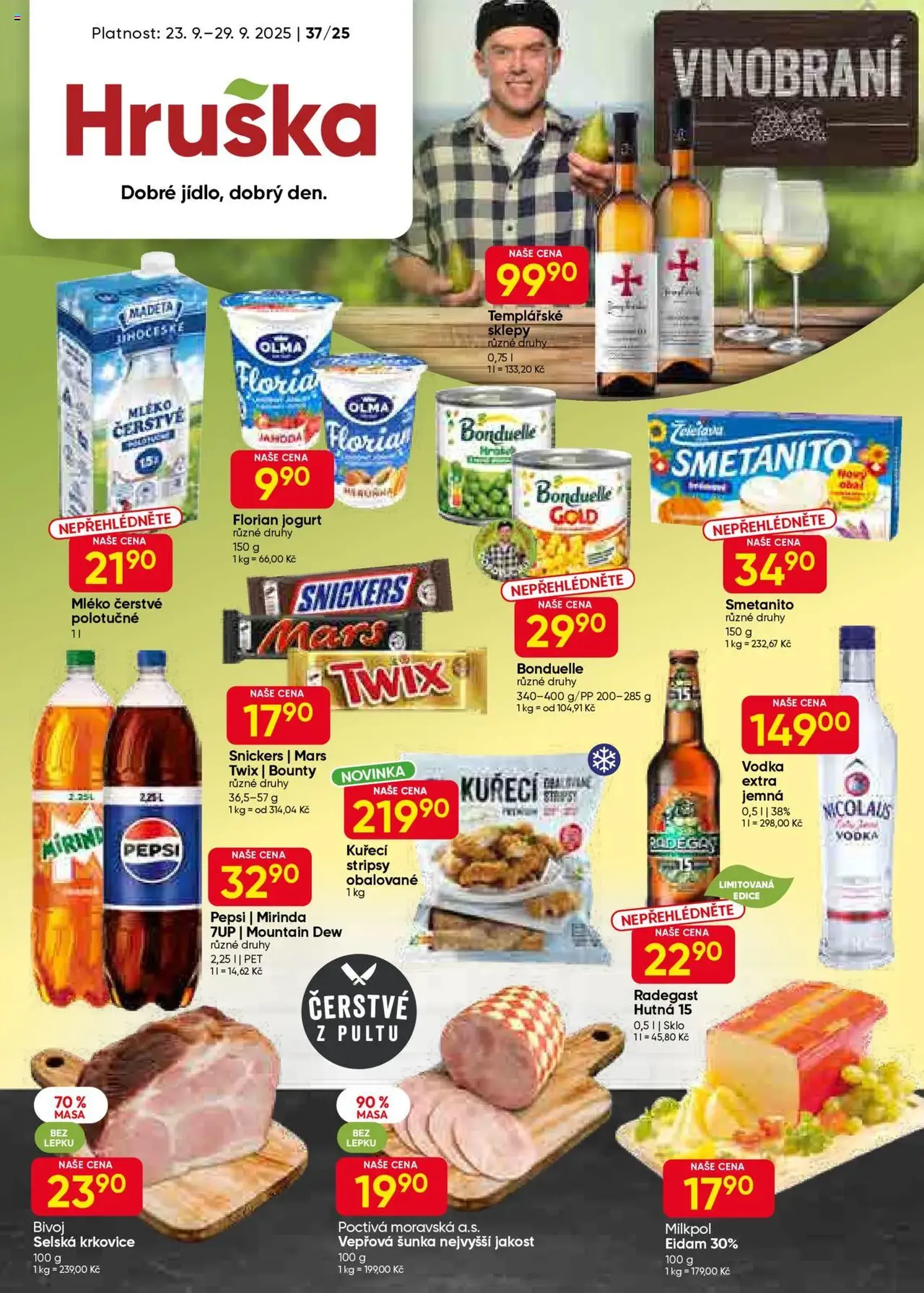 Hruška leták - platný leták od 23.09.2025 strana 1 z 8