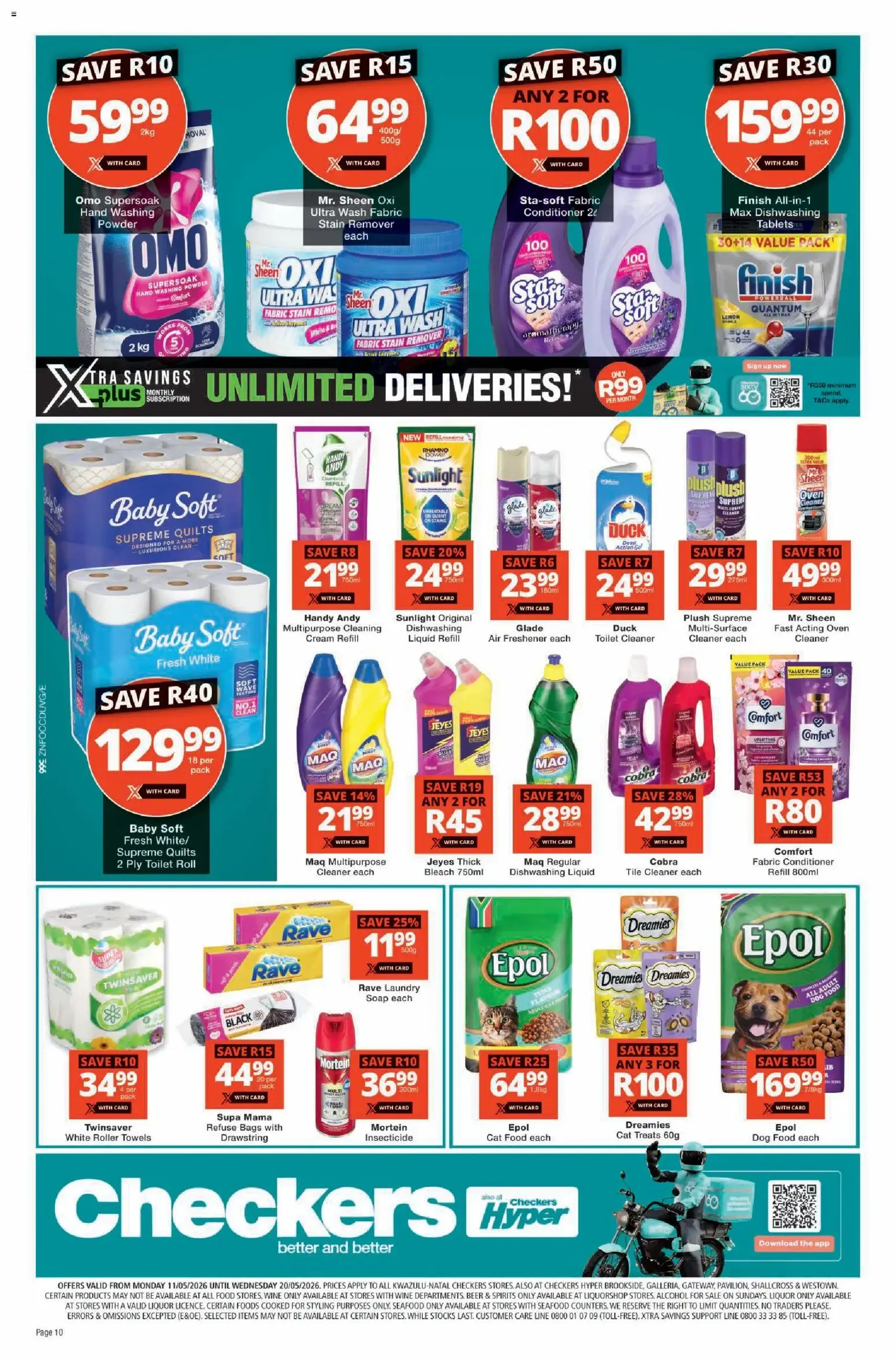 Checkers Specials - valid flyer from 11/05/2026, page 10 of 10