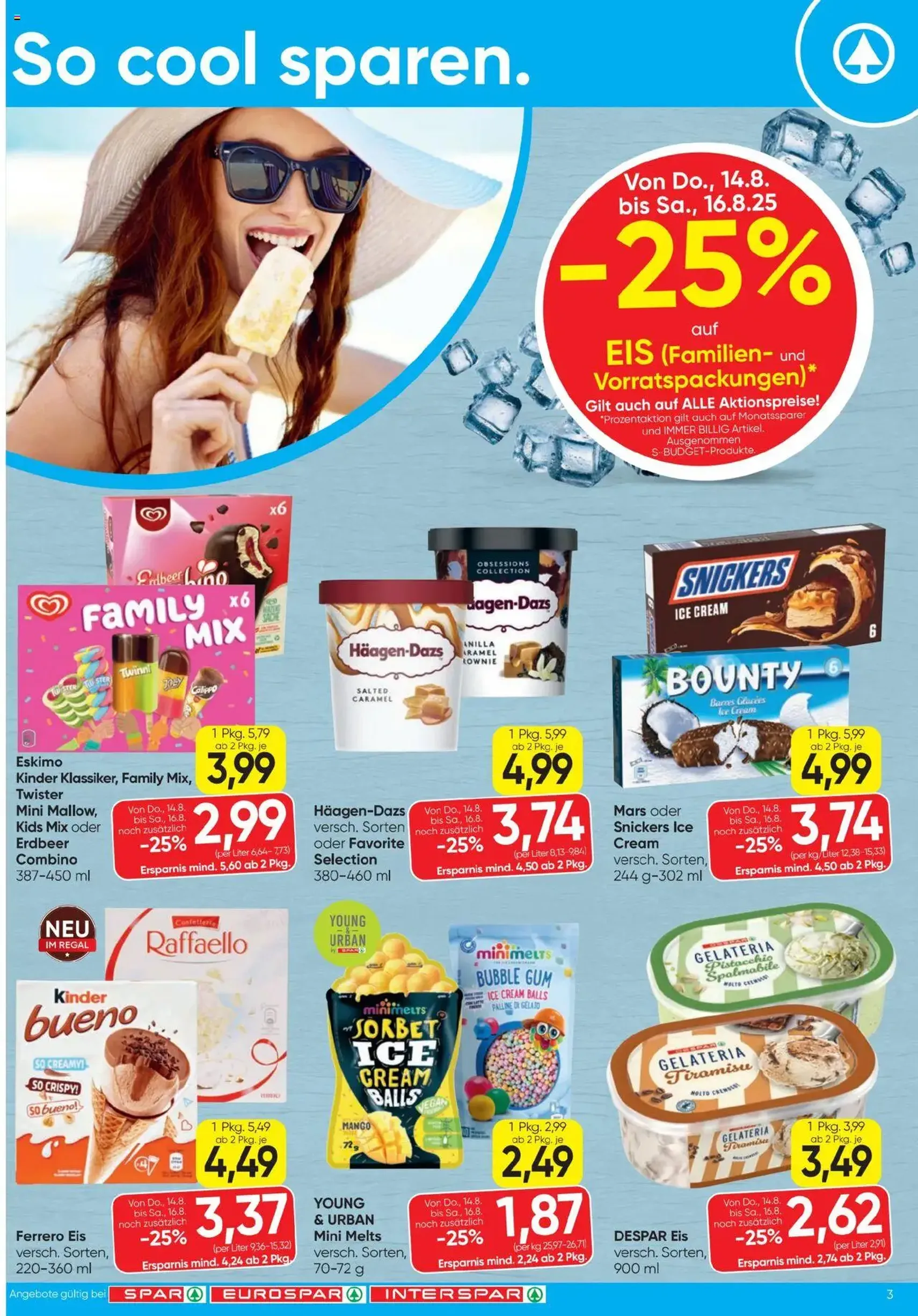 Spar Flugblatt - Gültiger Prospekt ab 14.08.2025, Seite 3 von insgesamt 20