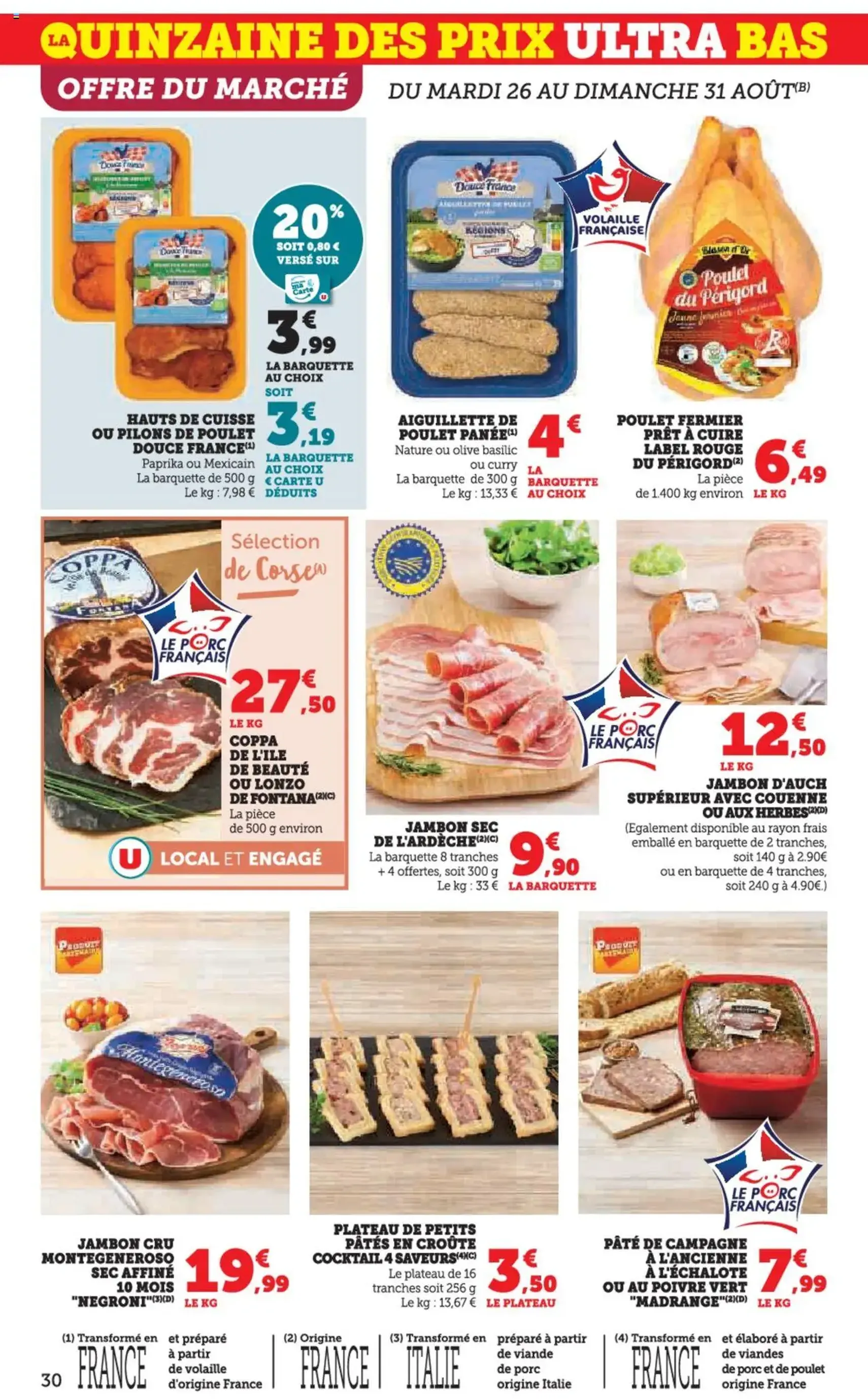 Super U catalogue - brochure valable à partir du 26/08/2025, page 30 sur 44 Super U catalogue - brochure valable à partir du 26/08/2025, page 30 sur 44
