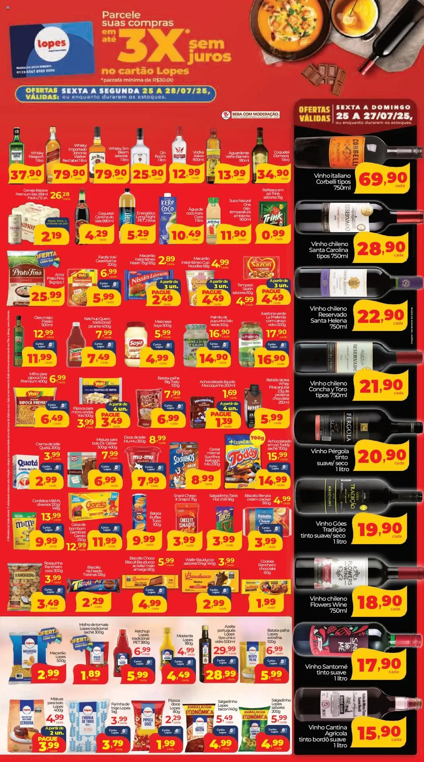 Lopes Supermercados - Ofertas da semana - folheto válido a partir de 25/07/2025 página 3 de 4