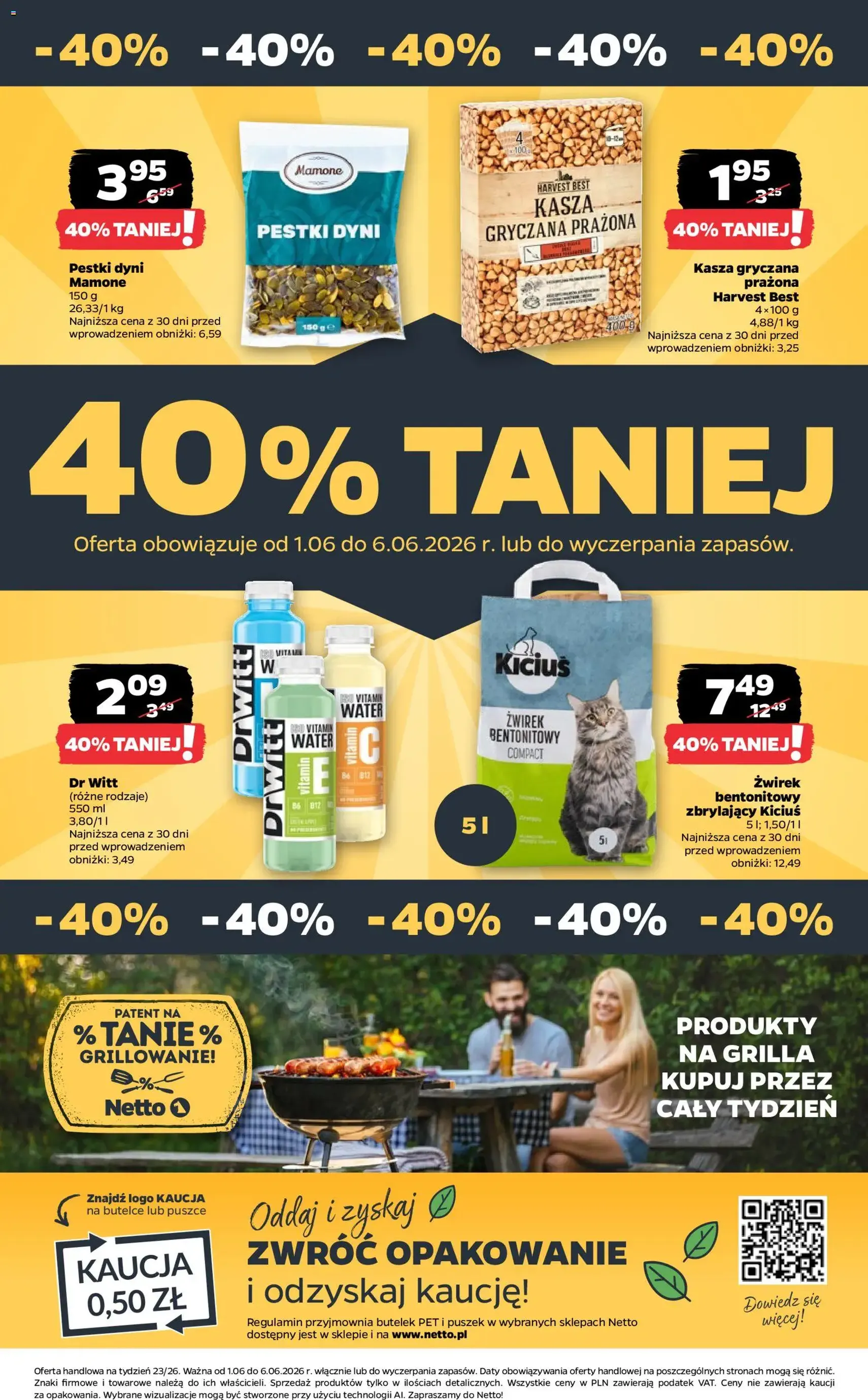 Netto gazetka od poniedziałku spożywcza - ważny gazetka od 01.06.2026 strona 32 z 33