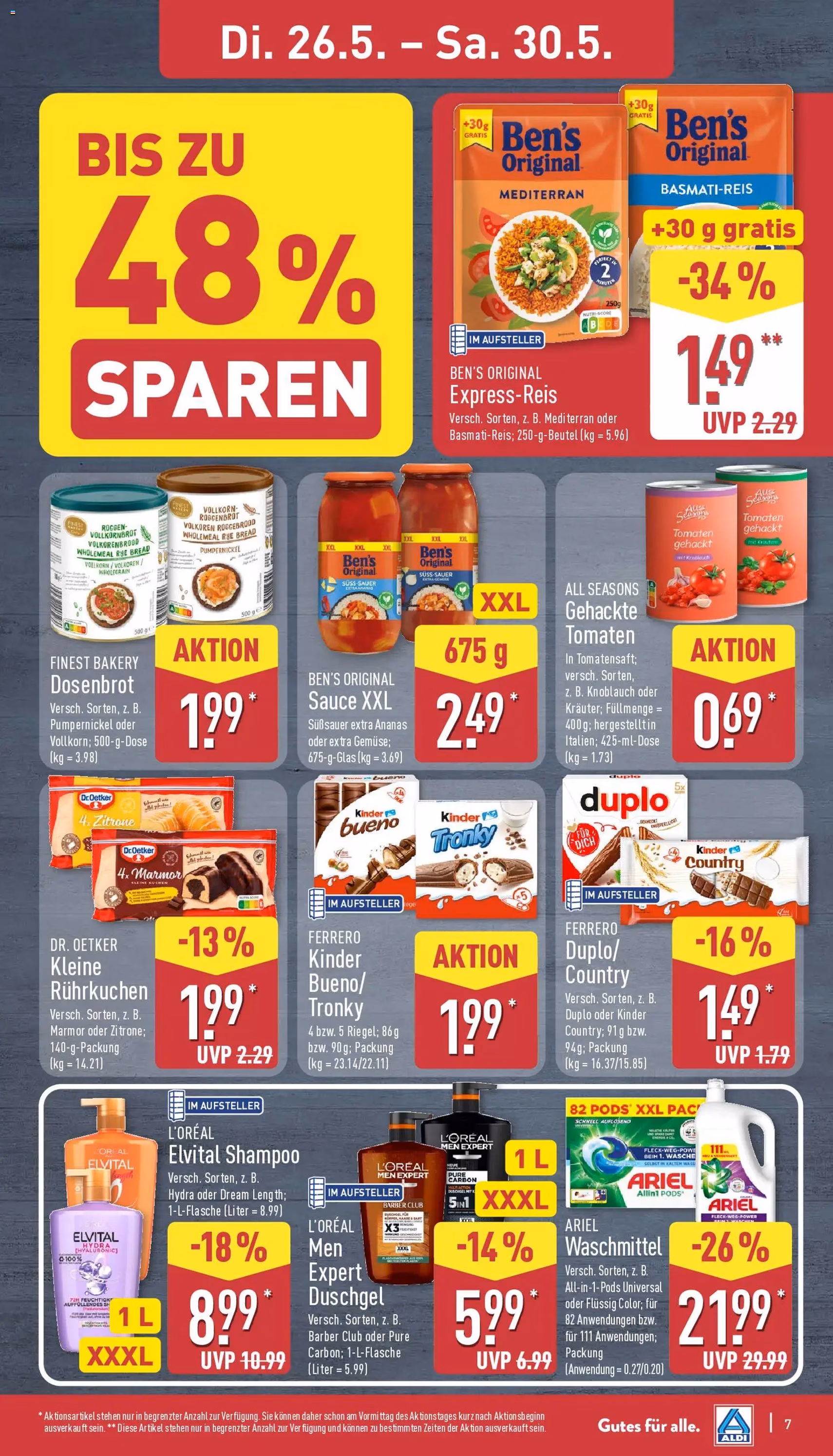 Aldi Prospekt - Gültiger Prospekt ab 26.05.2026, Seite 7 von insgesamt 42