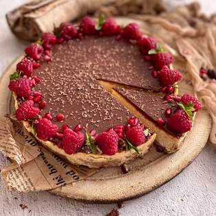 Recipe preview Sweet potato cheesecake with Belgian chocolate