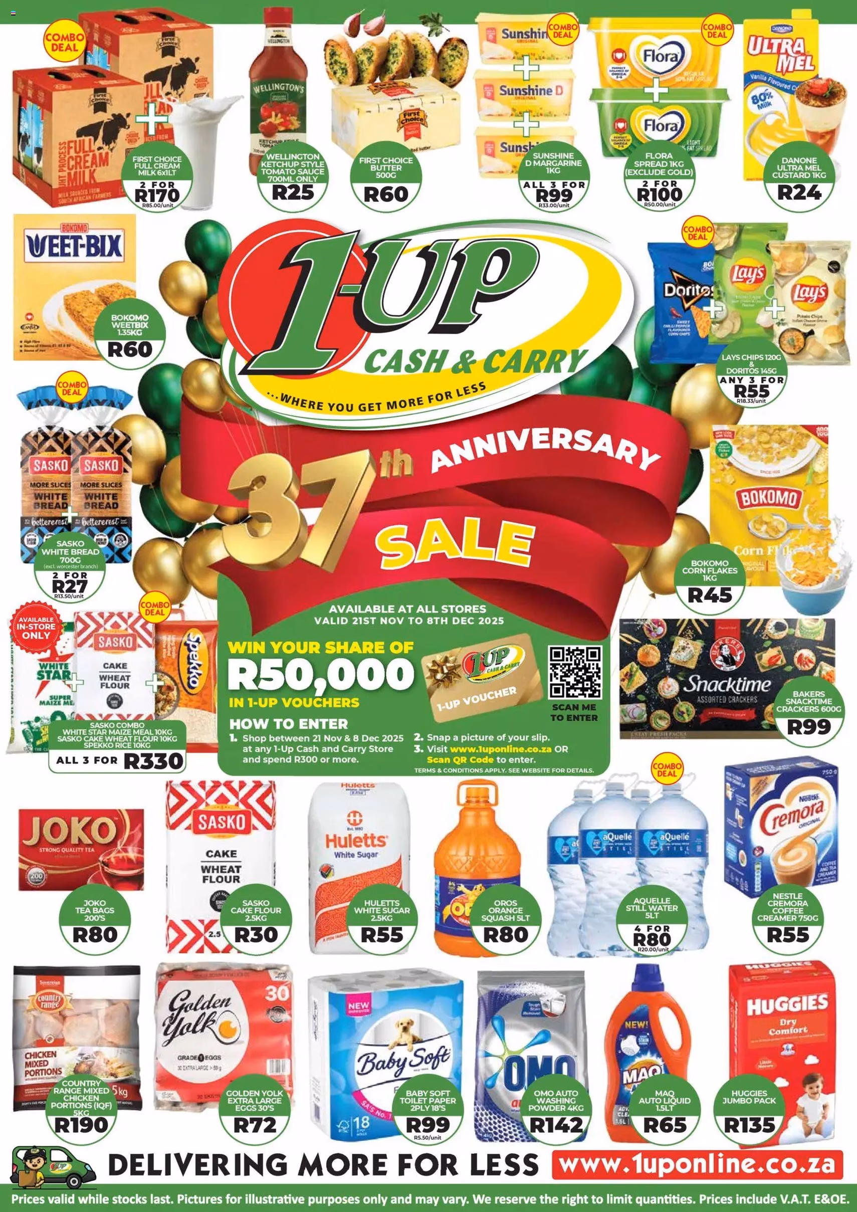 1UP Cash & Carry - Anniversary Sale - valid flyer from 21/11/2025, page 1 of 8