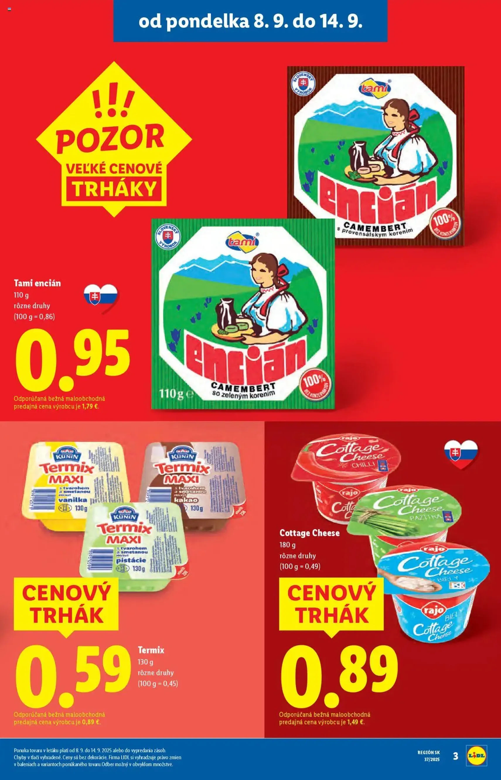 Lidl leták - platný leták od 08.09.2025 strana 3 z 91 Lidl leták - platný leták od 08.09.2025 strana 3 z 91
