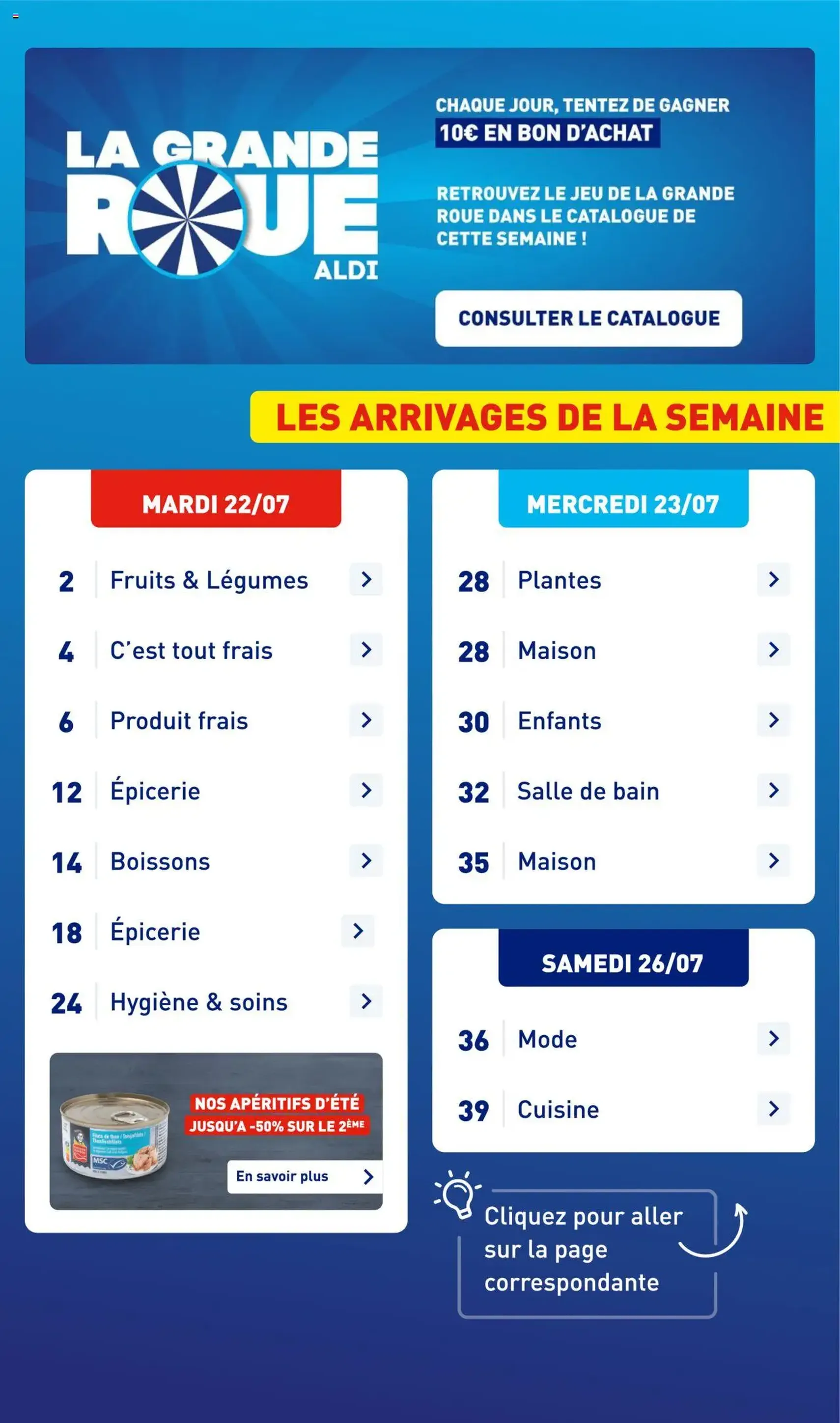 Aldi catalogue semaine 30 - brochure valable à partir du 22/07/2025, page 3 sur 45 Aldi catalogue semaine 30 - brochure valable à partir du 22/07/2025, page 3 sur 45