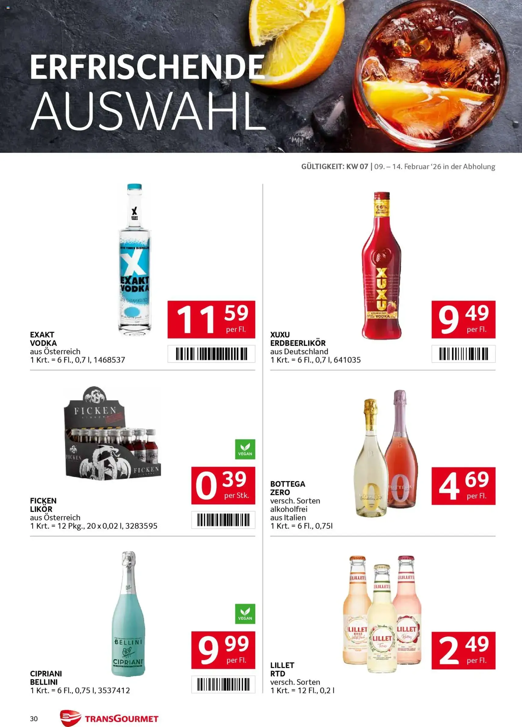 Transgourmet Flugblatt - Gültiger Prospekt ab 09.02.2026, Seite 30 von insgesamt 32