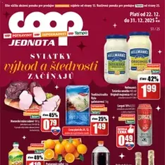 COOP Jednota leták - náhľad letáku platný od 22.12.2025