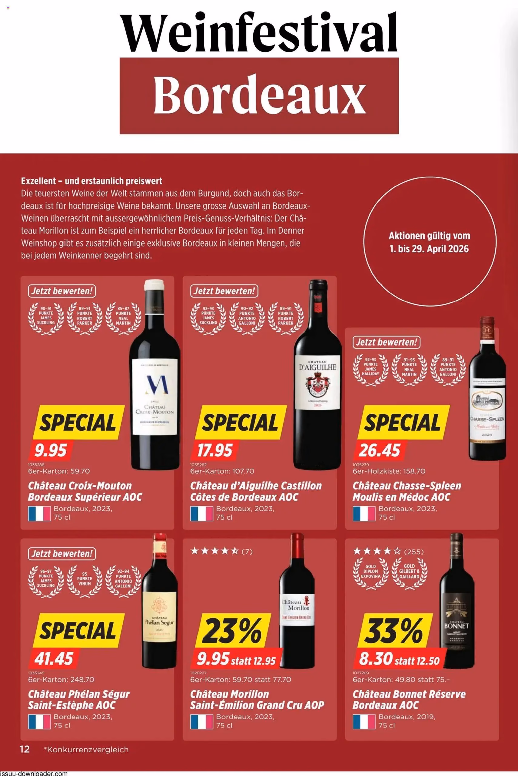 Denner aktionen - Gültiger Prospekt ab 01.04.2026, Seite 12 von insgesamt 24