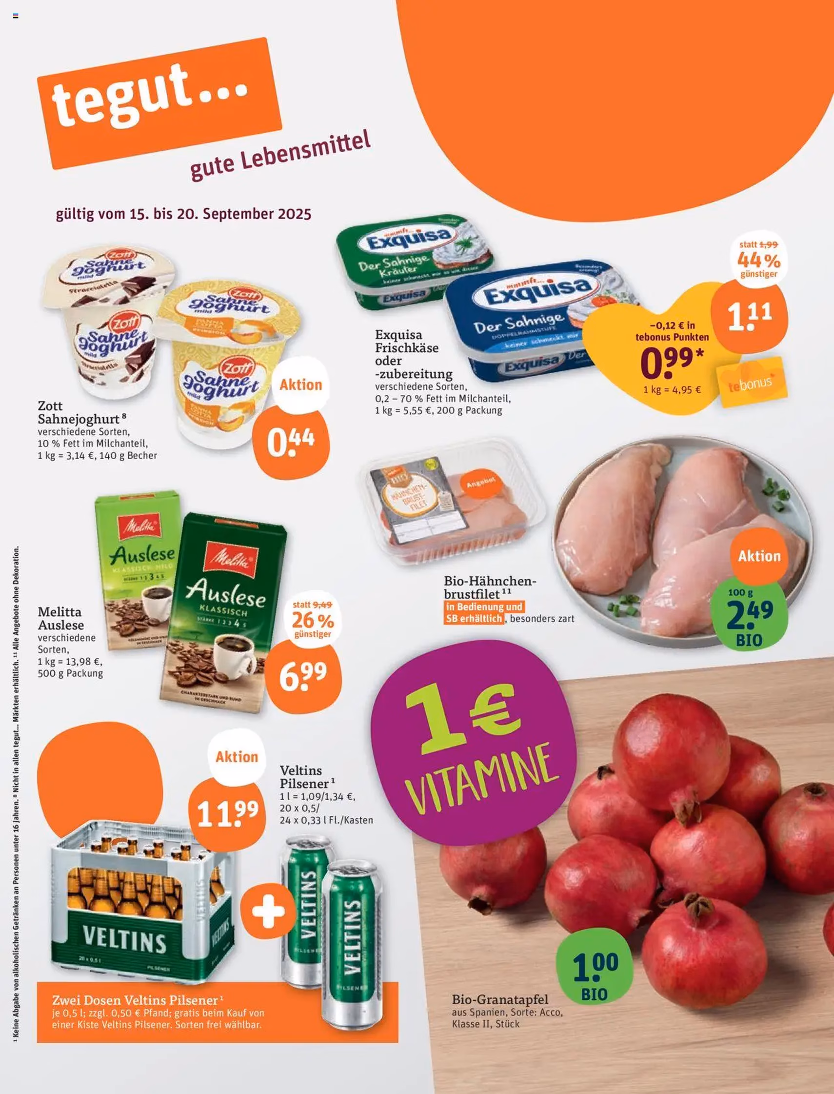 Tegut Prospekt - Gültiger Prospekt ab 15.09.2025, Seite 3 von insgesamt 23