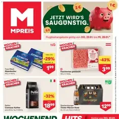 MPREIS Flugblatt - Prospekt Vorschau gültig ab 22.01.2026