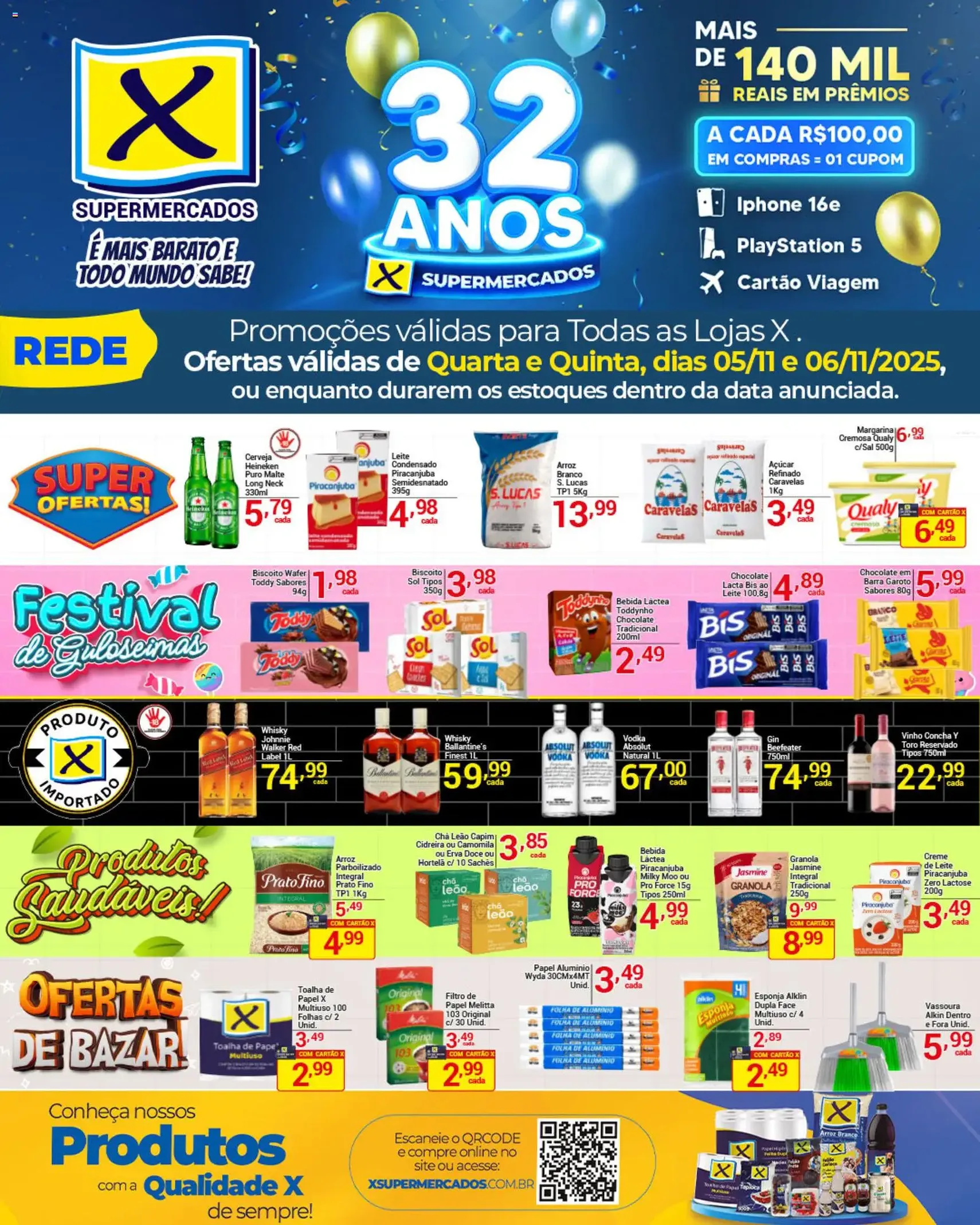 X Supermercados - Ofertas da semana - folheto válido a partir de 05/11/2025 página 1 de 3