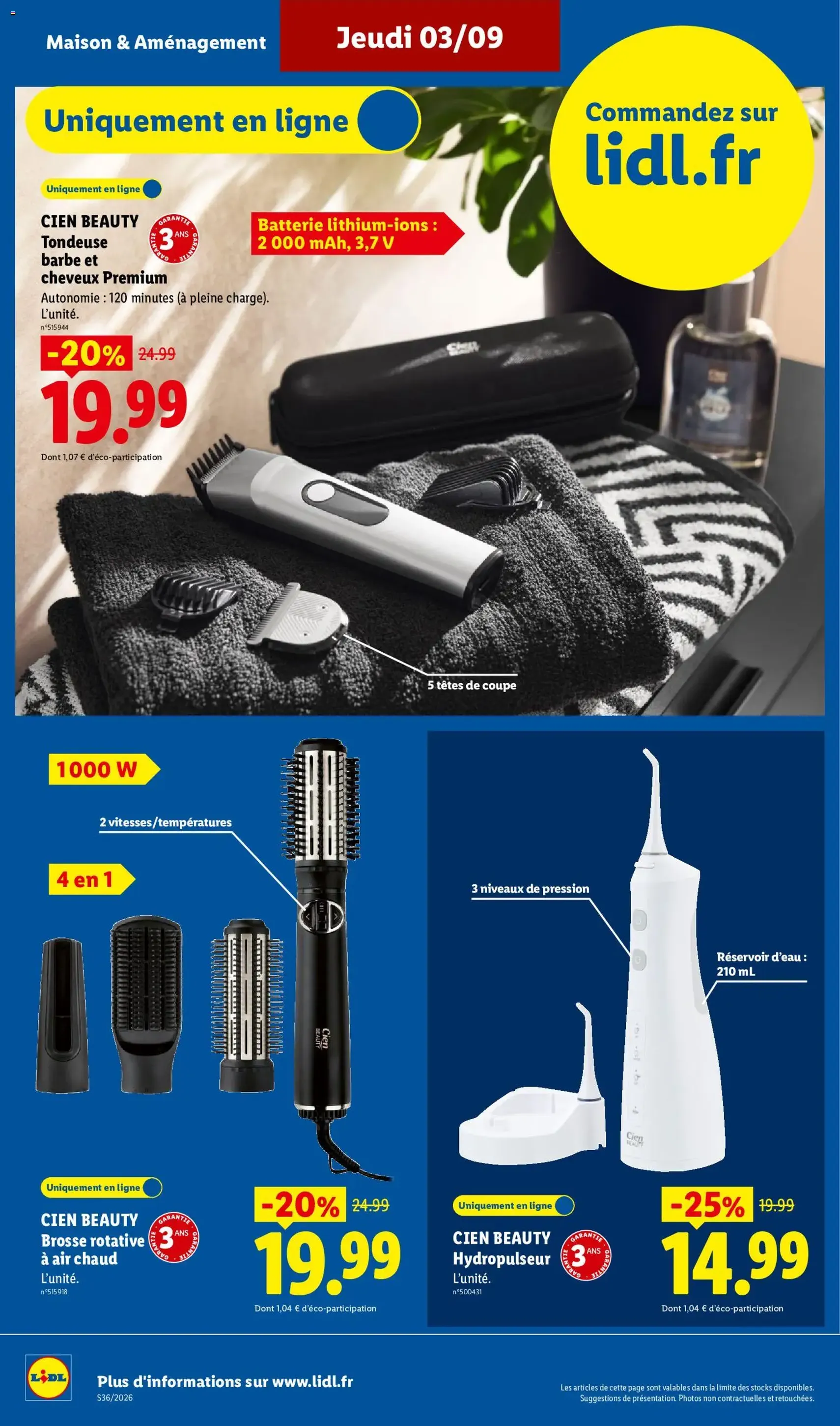LIDL catalogue - brochure valable à partir du 03/09/2026, page 38 sur 61