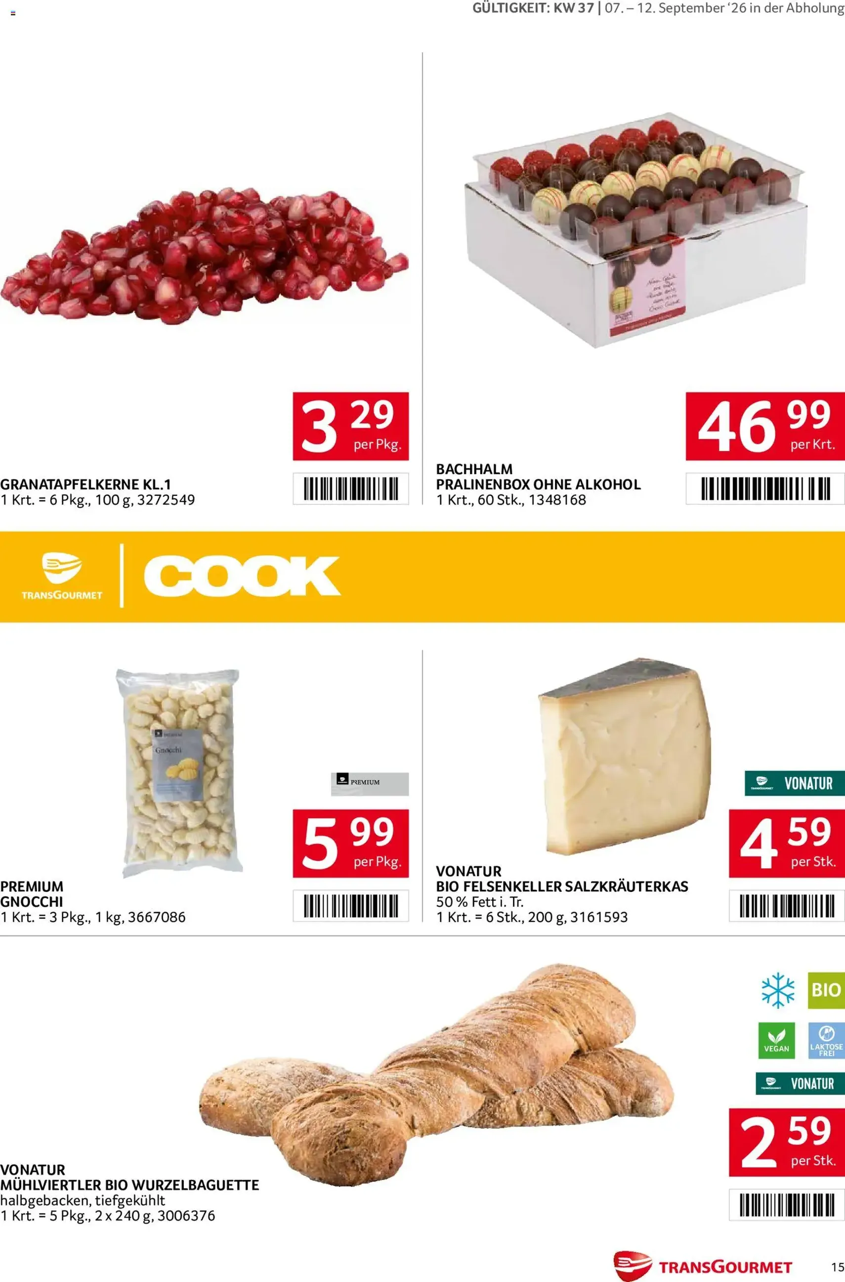 Transgourmet Flugblatt - Gültiger Prospekt ab 07.09.2026, Seite 15 von insgesamt 32